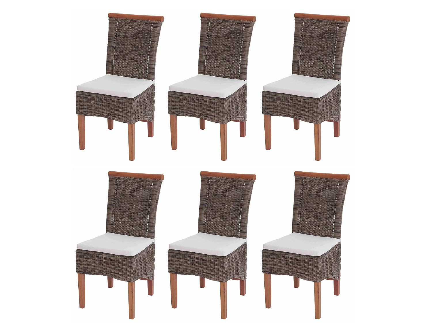 Eetkamerstoel Sinio (set van 6),  met zitkussen