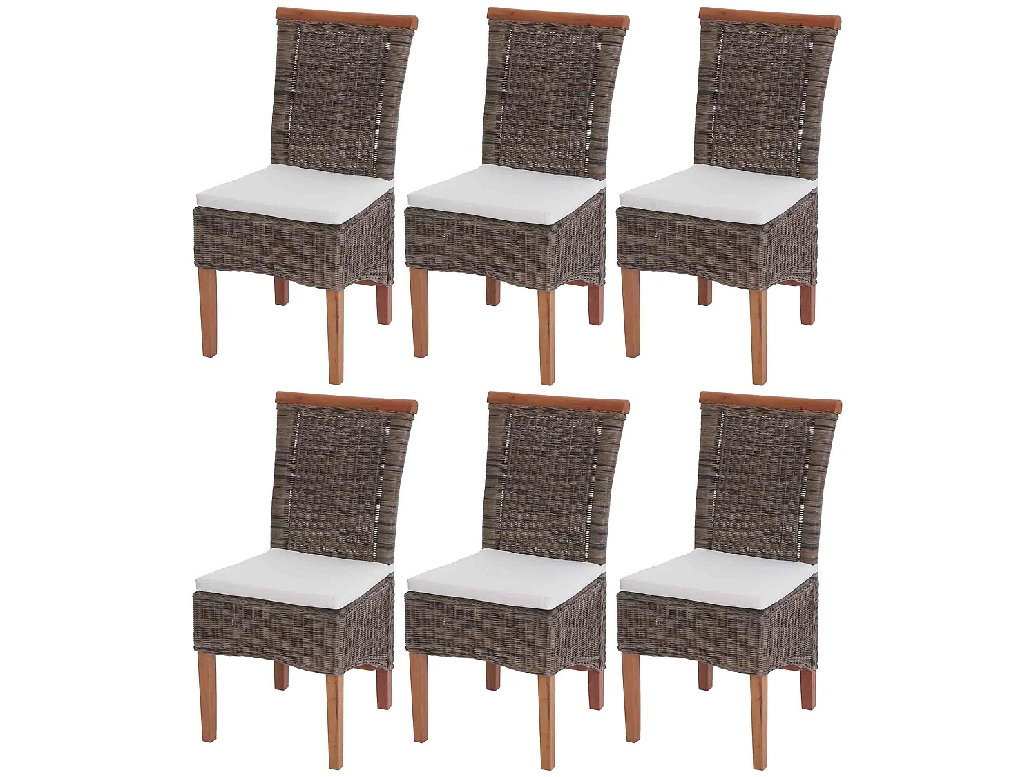 Eetkamerstoel Sinio (set van 6),  met zitkussen