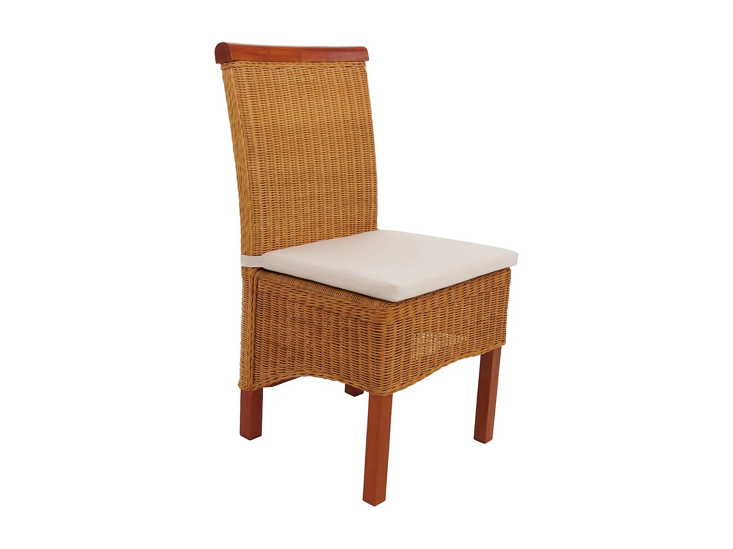 Set 6x sedie rattan vimini eleganti soggiorno sala pranzo M42 97x46x50cm ~ con cuscini