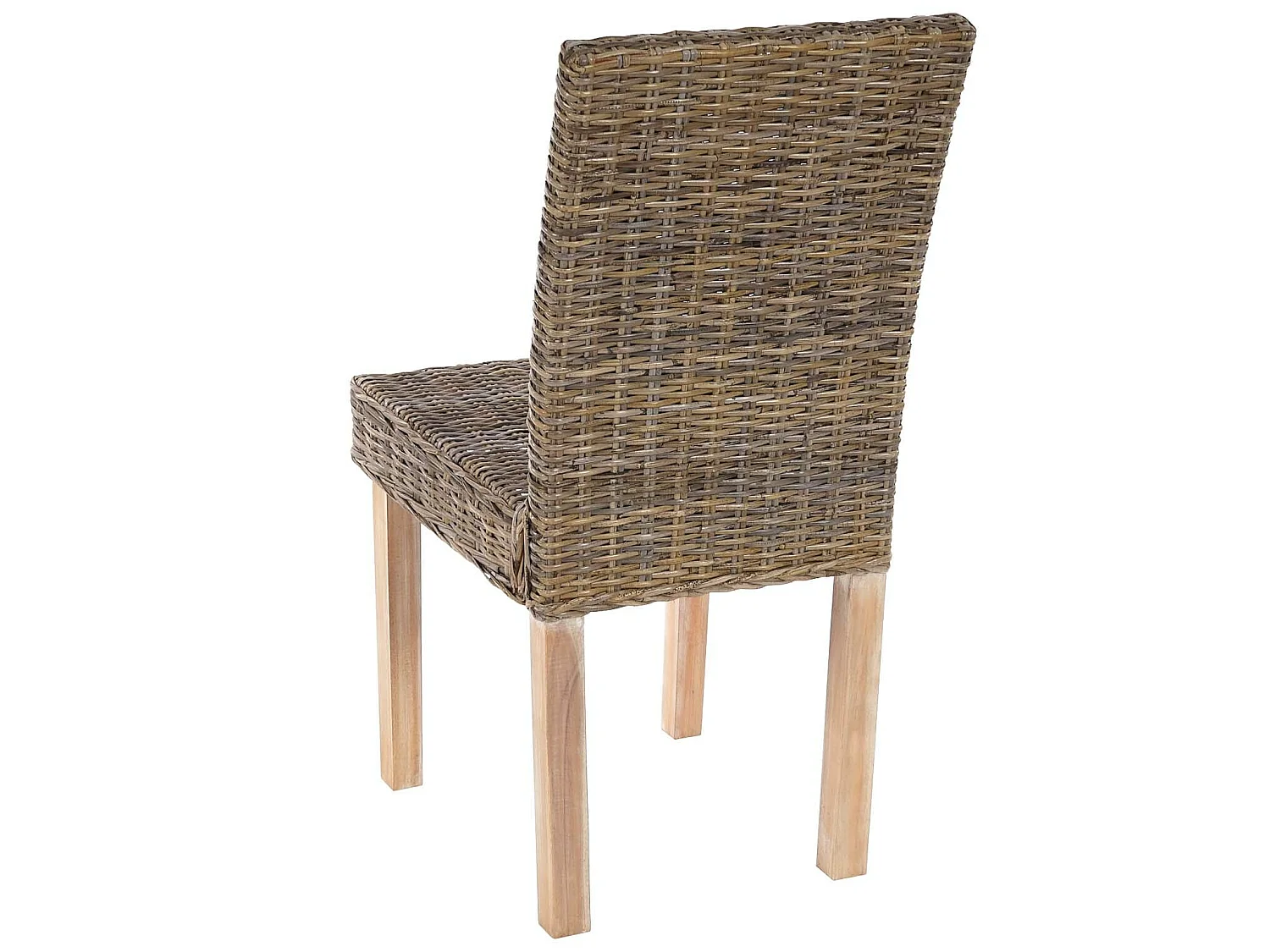 Set 2x sedie rattan Littau Kubu soggiorno cucina sala da pranzo 56x43x89cm