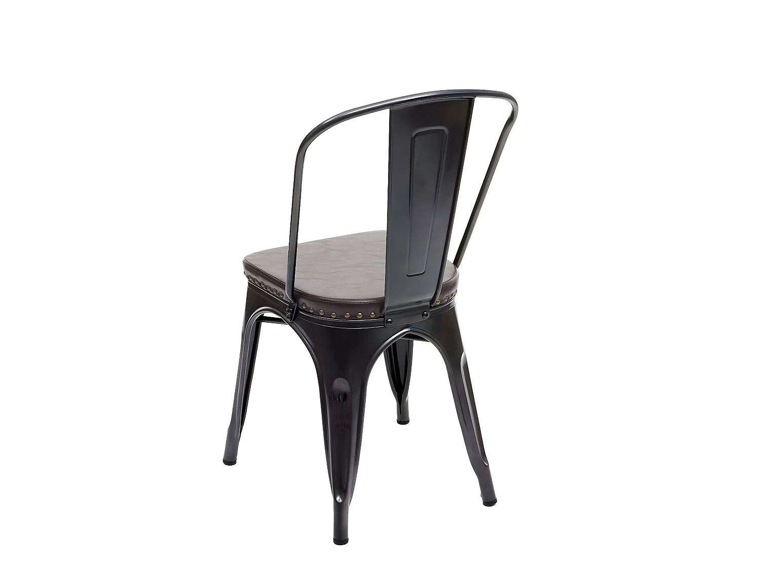 Chaise de salle à manger MCW-H10e (lot de 4),  noir-marron