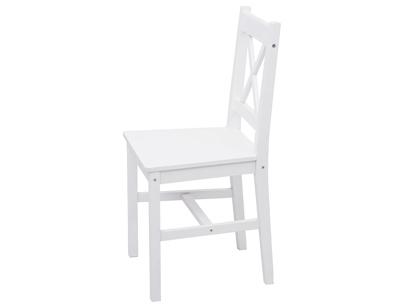 Chaise de salle à manger MCW-F77 (lot de 4),  blanc