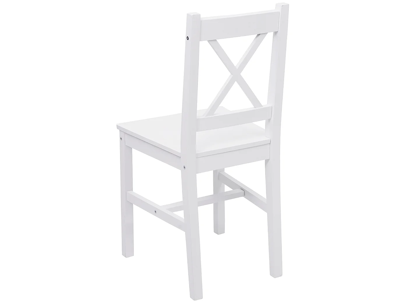 Chaise de salle à manger MCW-F77 (lot de 4),  blanc