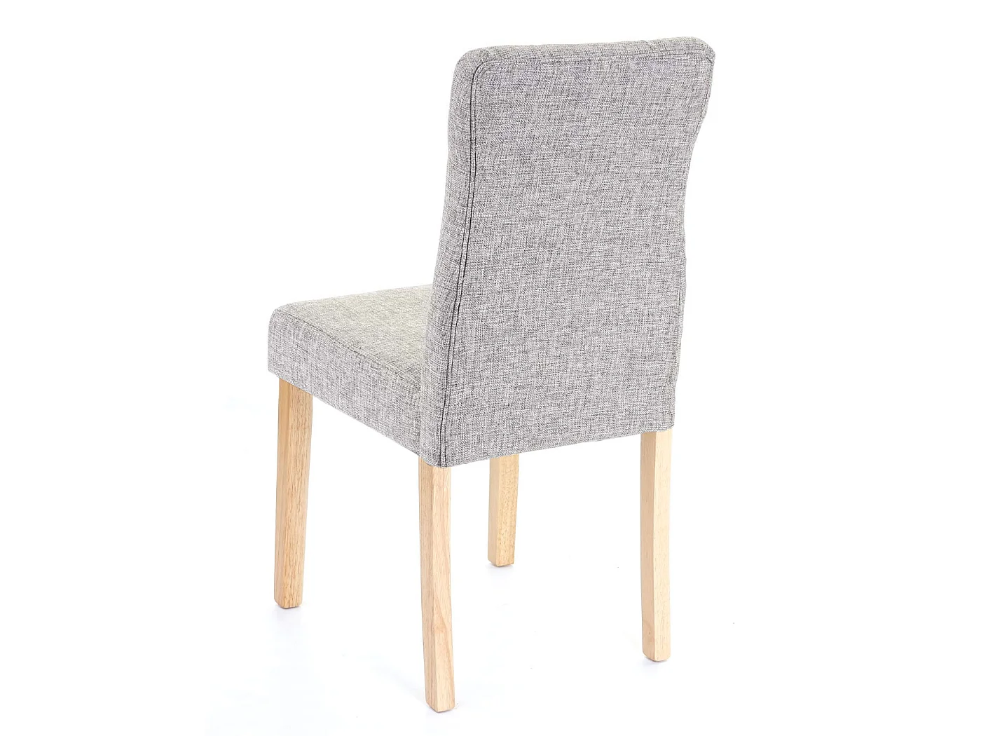 Chaise de salle à manger MCW-E58 (lot de 6),  tissu gris, pieds clairs