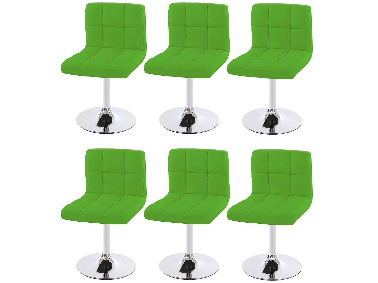 Chaise de salle à manger Cadiz (lot de 6), vert