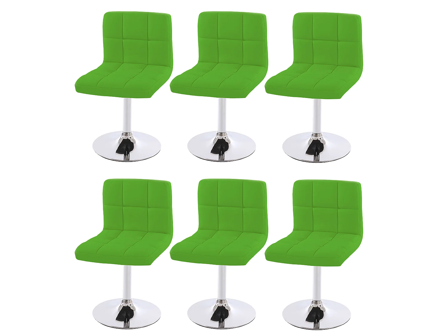 Chaise de salle à manger Cadiz (lot de 6), vert