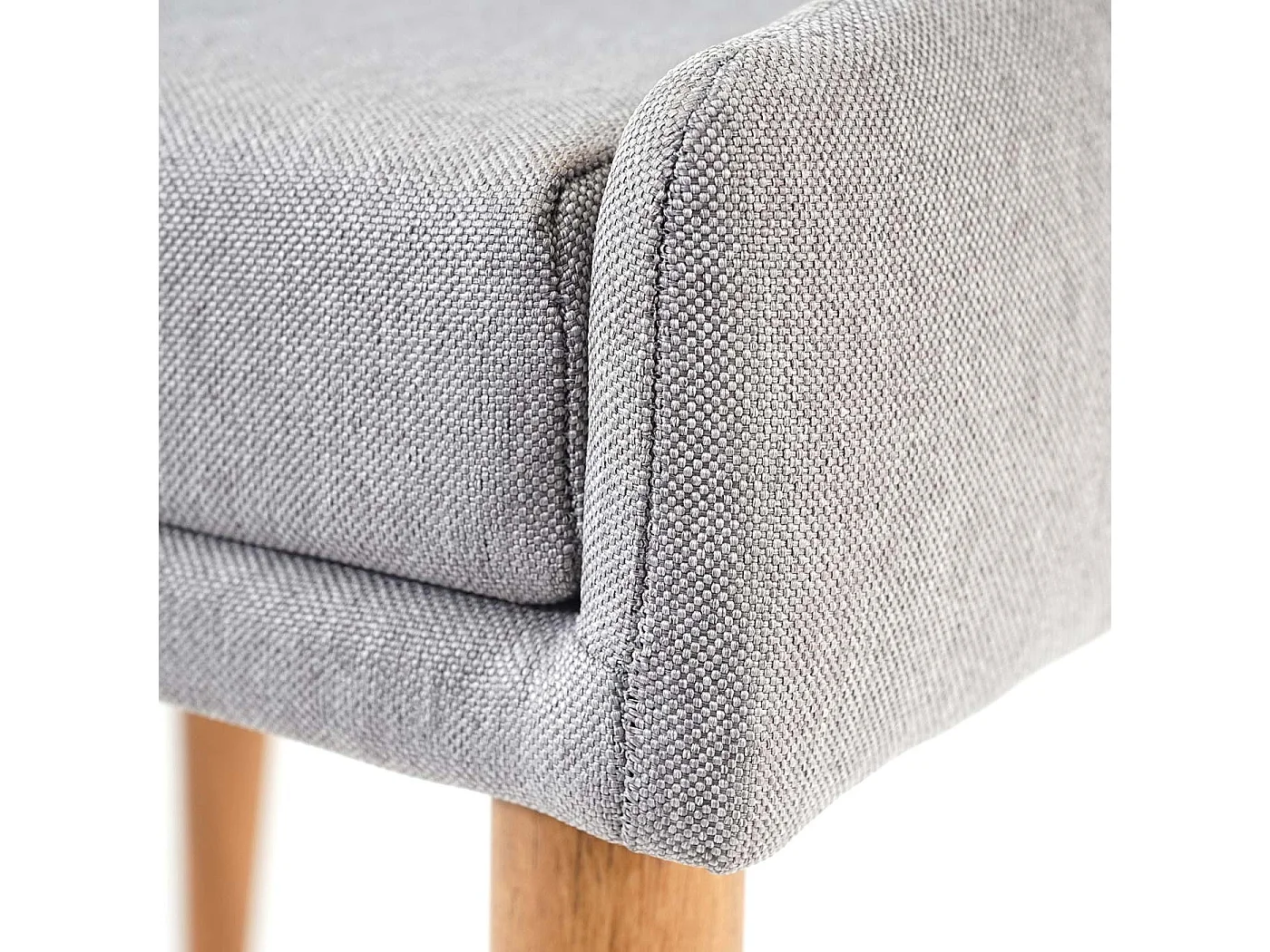 Chaise de salle à manger MCW-B44 II (lot de 6),  tissu gris