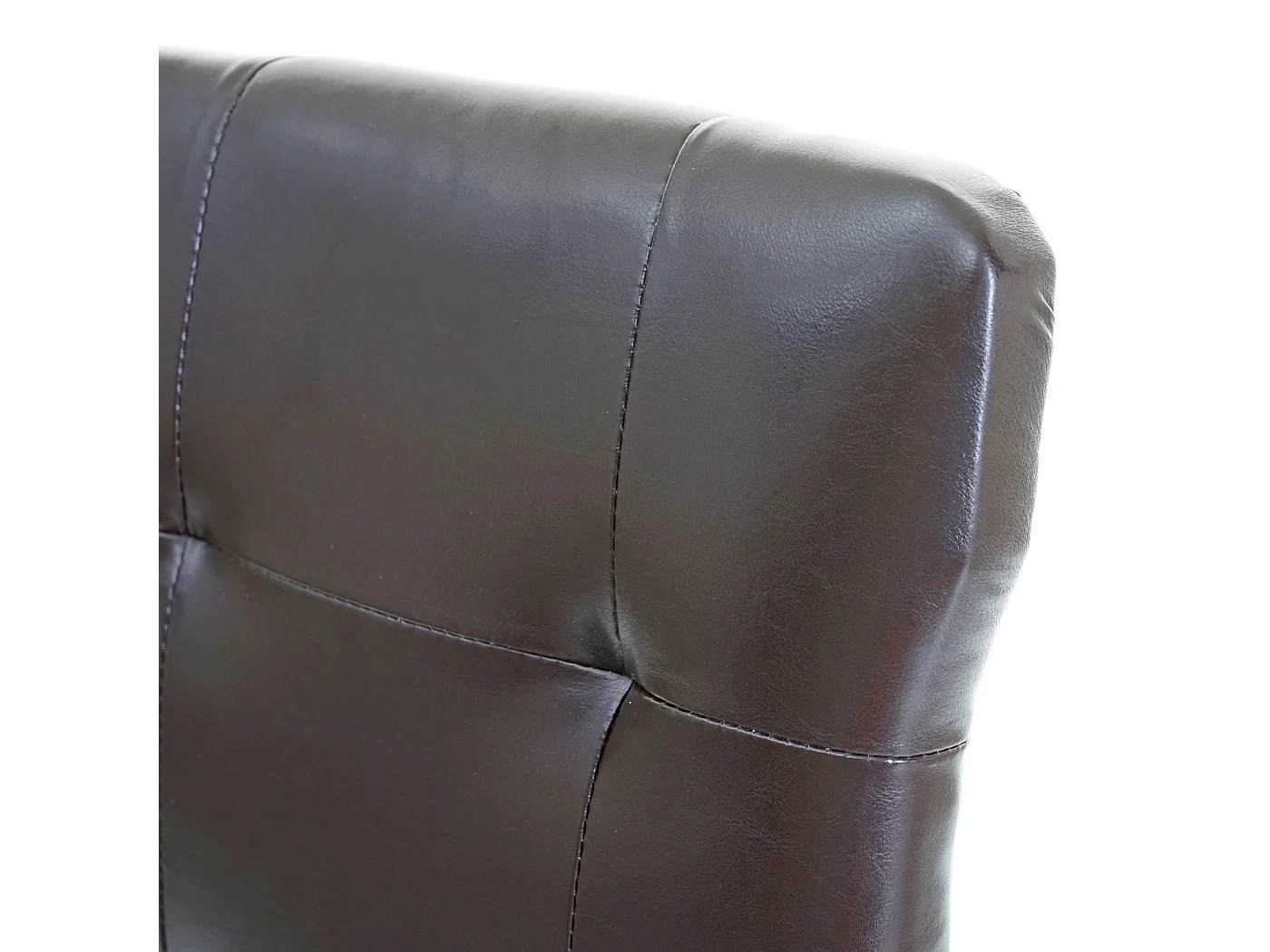 Chaise de salle à manger MCW-E58 (lot de 2),  similicuir marron, pieds foncés