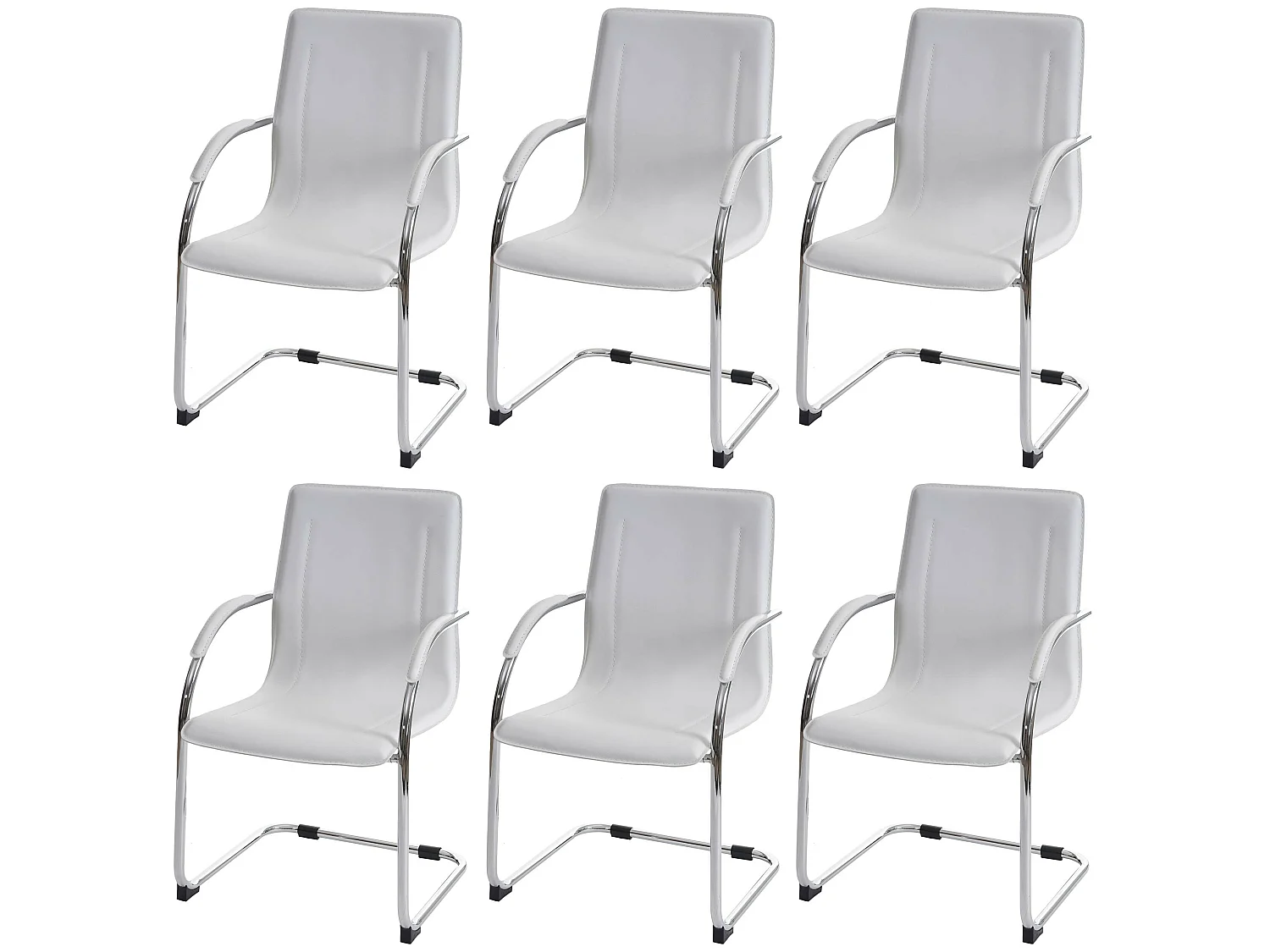 Chaise de salle à manger Perm (lot de 6),  blanc