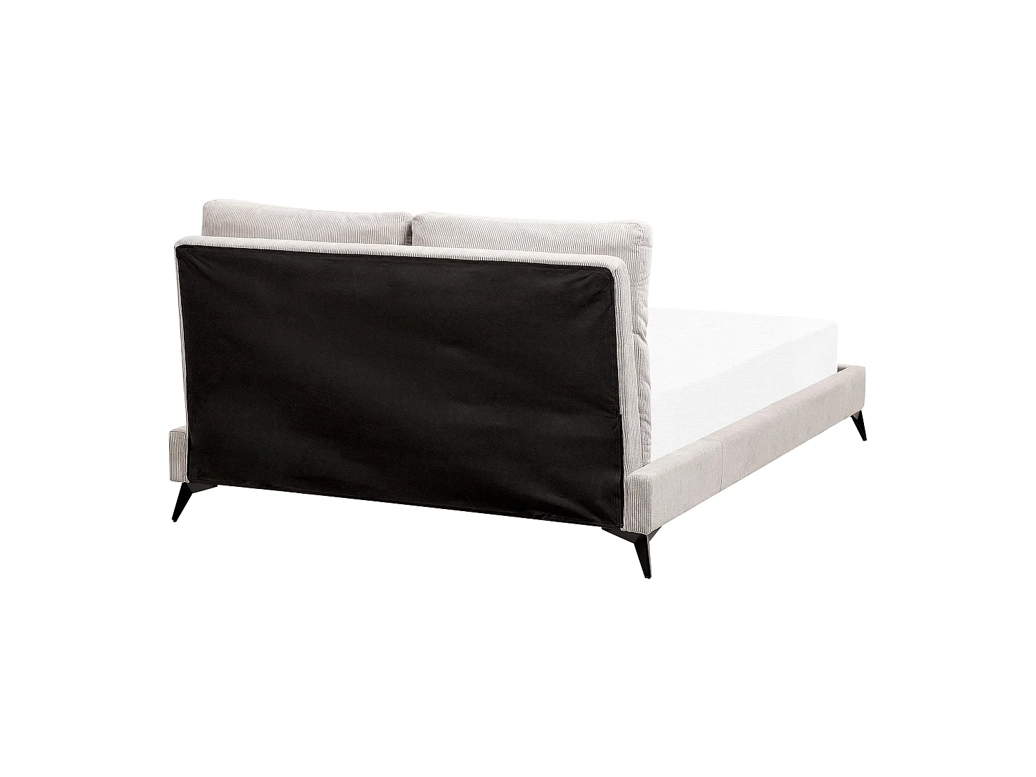 Cama Bombazine MELLE 140 x 200 cm Creme claro