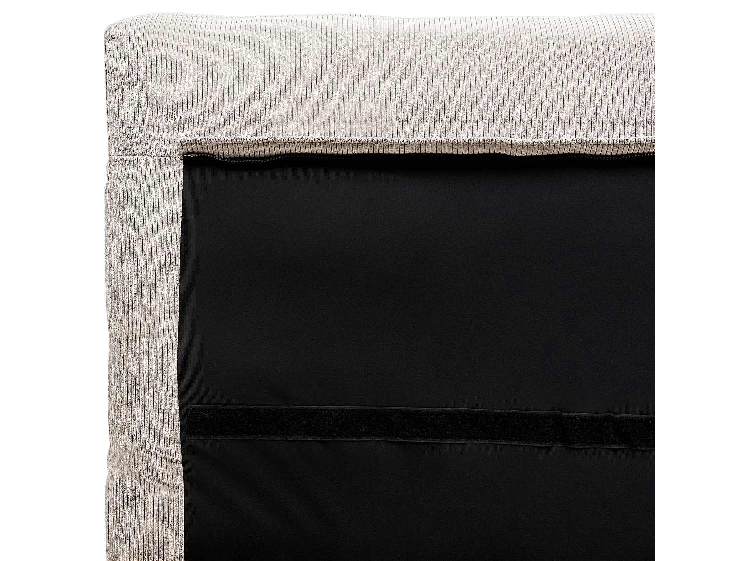 Cama Bombazine MELLE 140 x 200 cm Creme claro