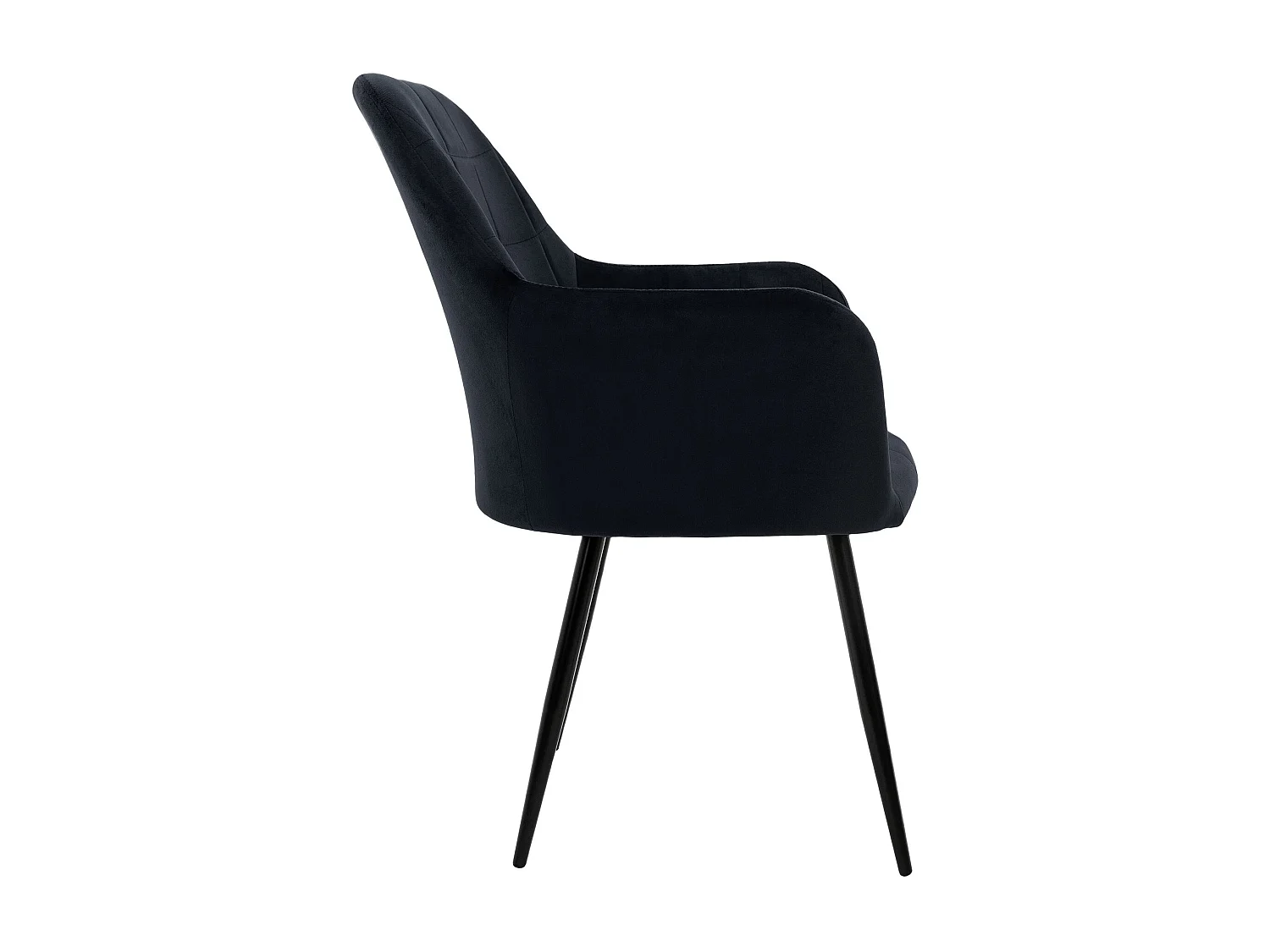 2x Sillas de comedor de oficina negras con asiento tapizado de terciopelo, muebles tapizados retro.