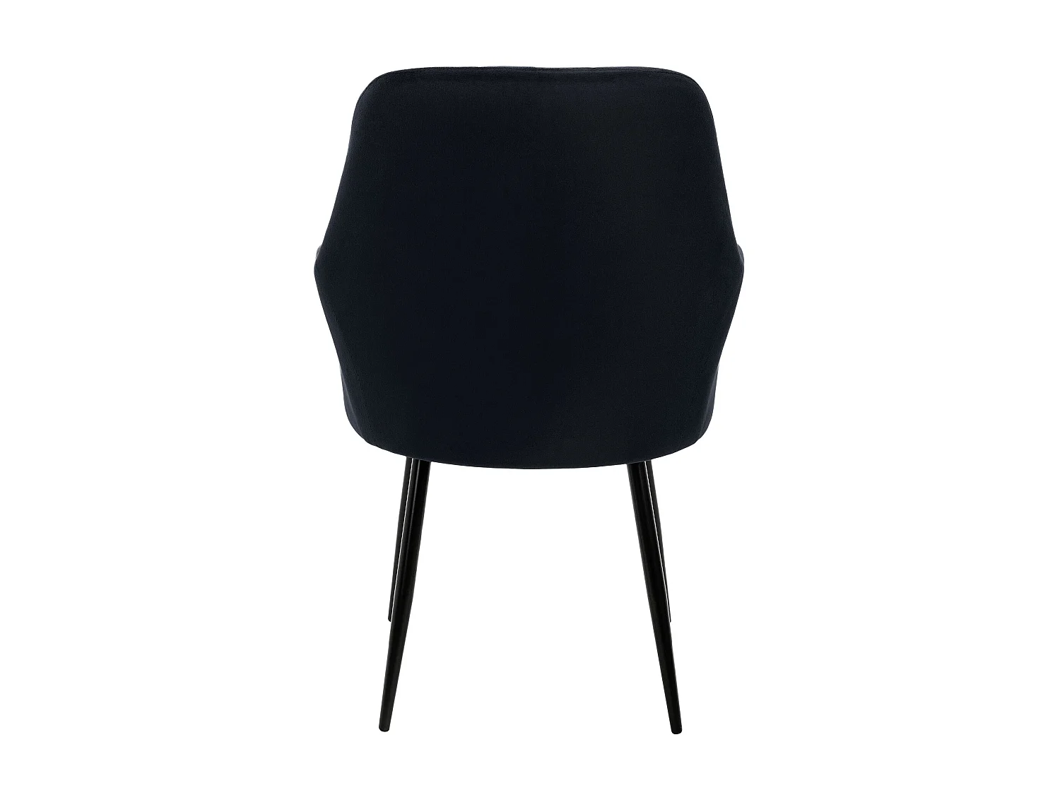 2x Sillas de comedor de oficina negras con asiento tapizado de terciopelo, muebles tapizados retro.