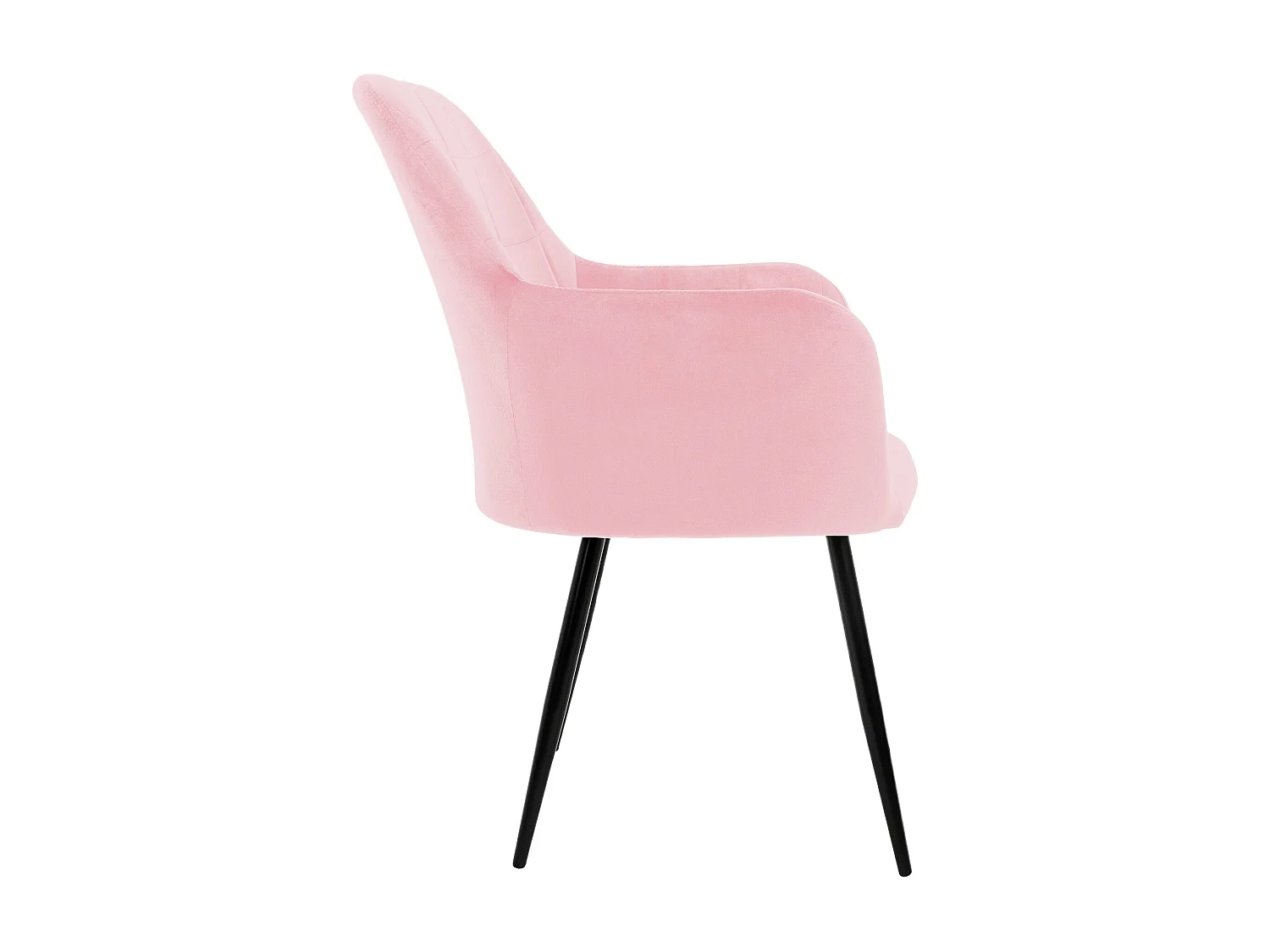 6x Sillón mueble de comedor oficina rosa asientos sofá retro tapizado acolchado
