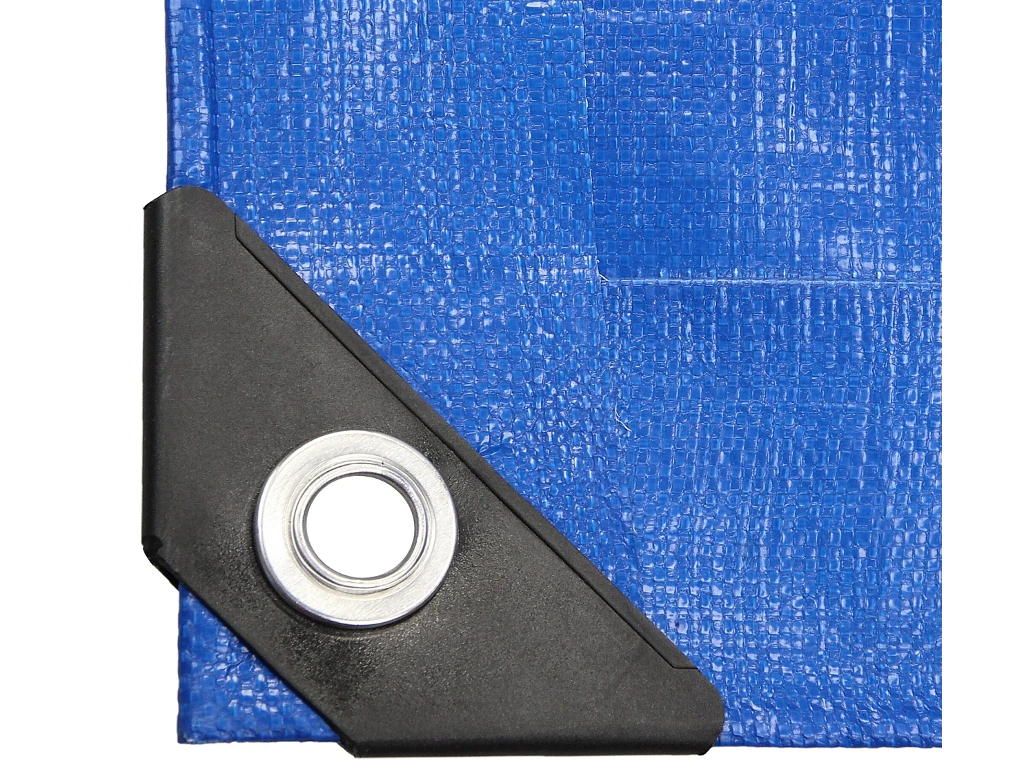 Bâche de couverture étanche protection en PE avec oeillets 4x6 m 180 g/m² bleu