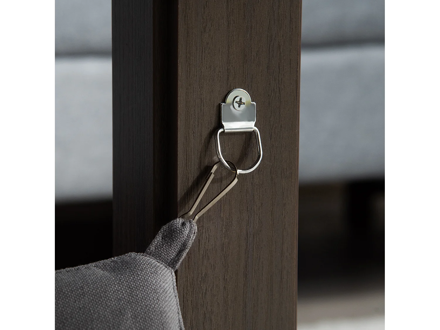 Table basse arbre à chat 2 en 1 - centre d'activités avec hamac, griffoirs - dim. 79L x 59l x 45,5H cm - polyester aspect bois gris