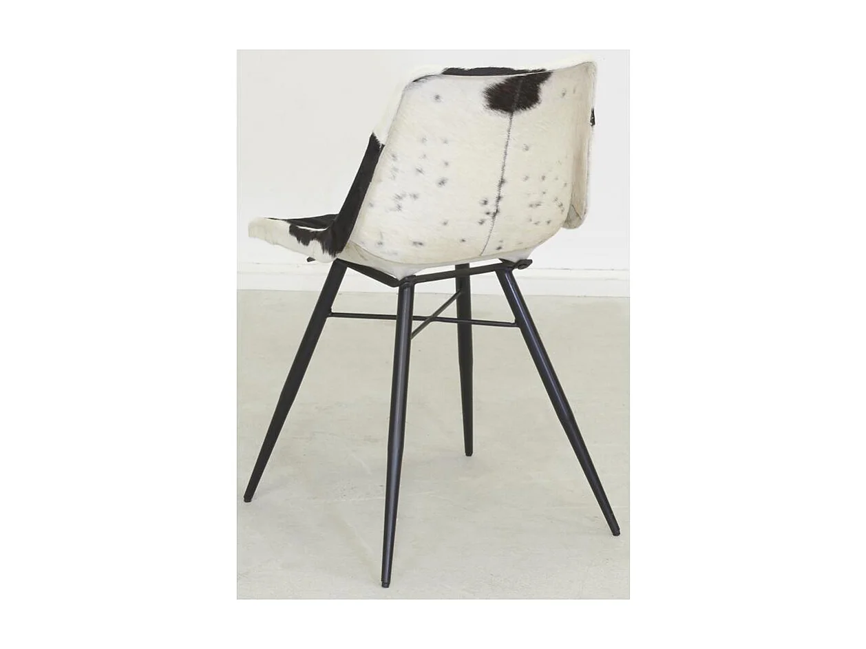 Chaise en peau de vache véritable