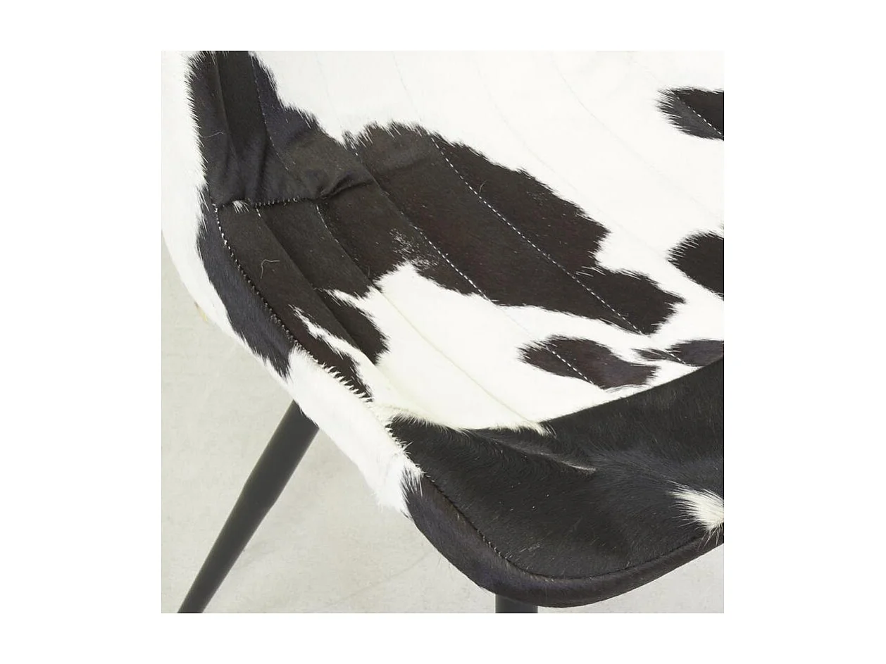 Chaise en peau de vache véritable