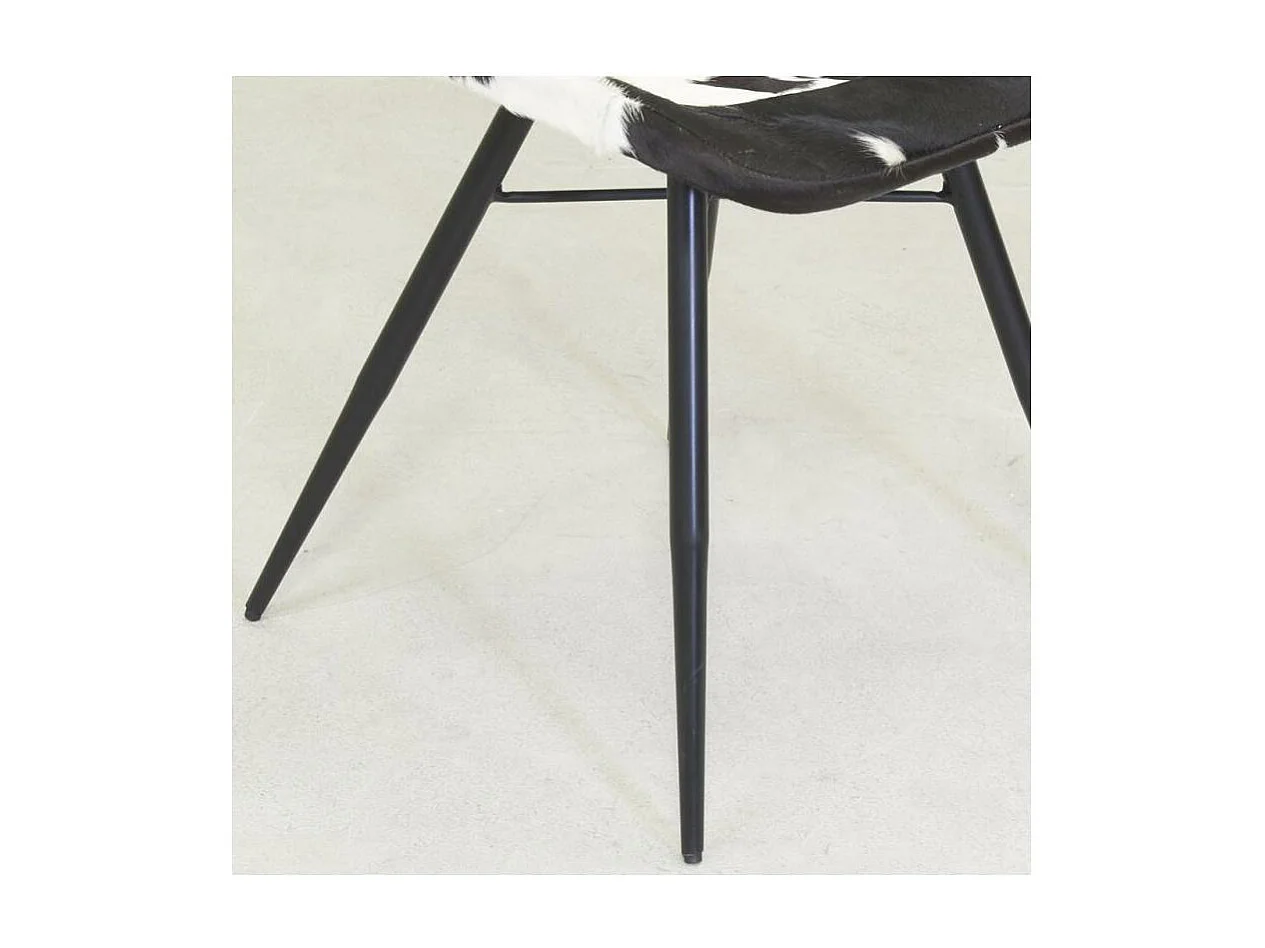 Chaise en peau de vache véritable