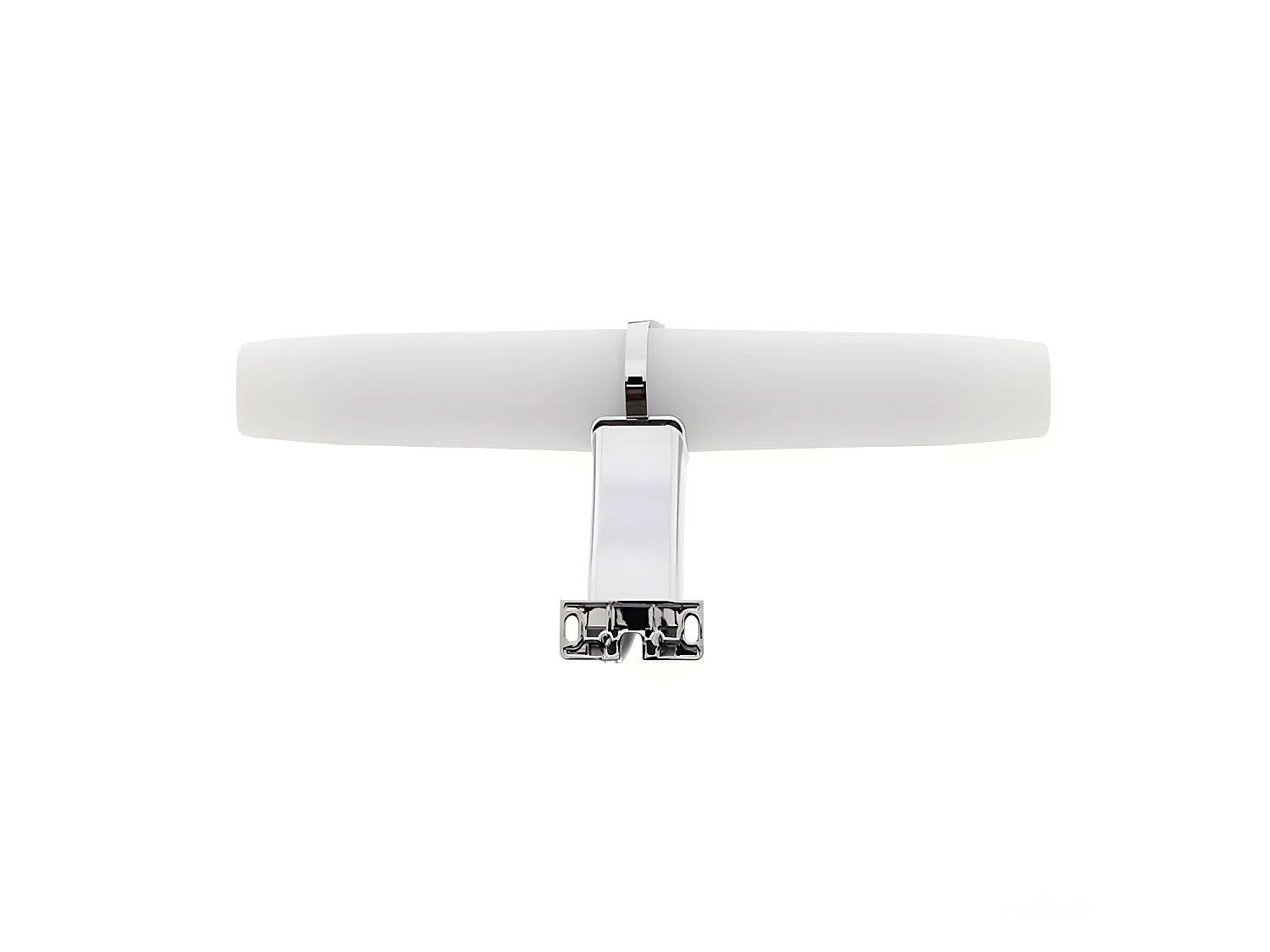 Applique de salle de bain LED Eva 6W 392lm 4000K blanc cylindrique avec détail argenté