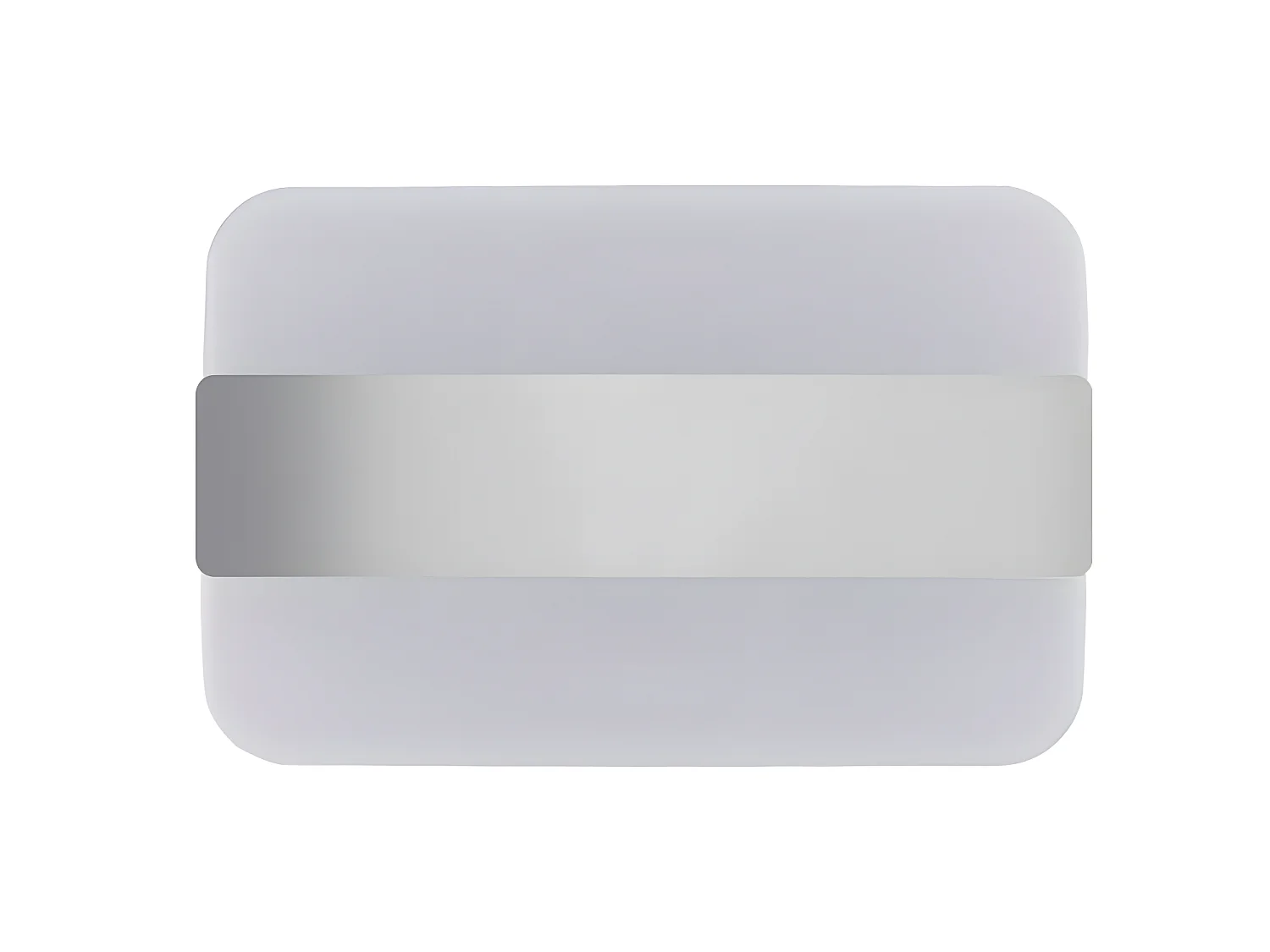 LED-Wandleuchte Badezimmer Bela 10W 655lm 5700lm quadratischer Stil weiß und silber IP44