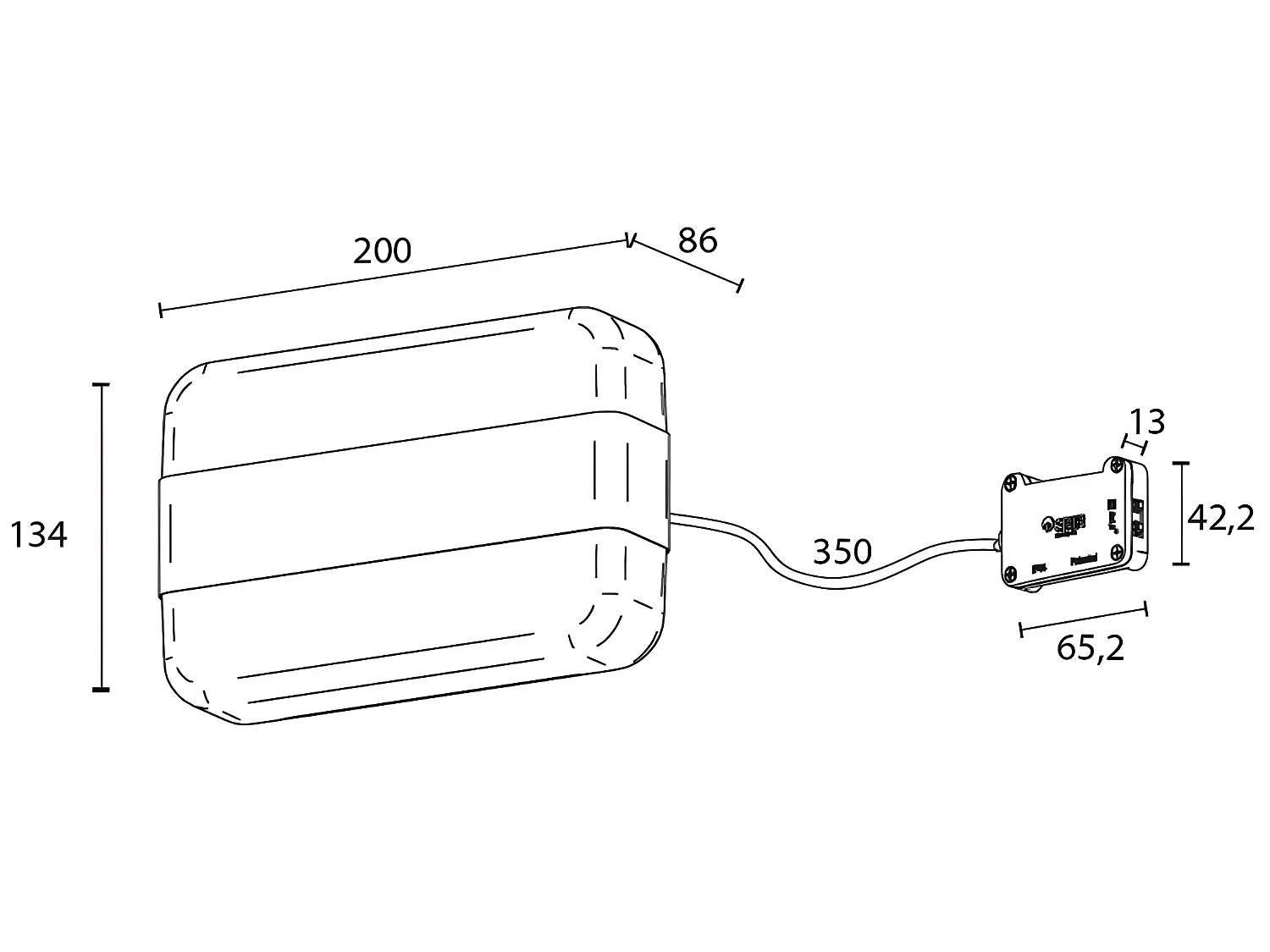LED-Wandleuchte Badezimmer Bela 10W 655lm 5700lm quadratischer Stil weiß und silber IP44