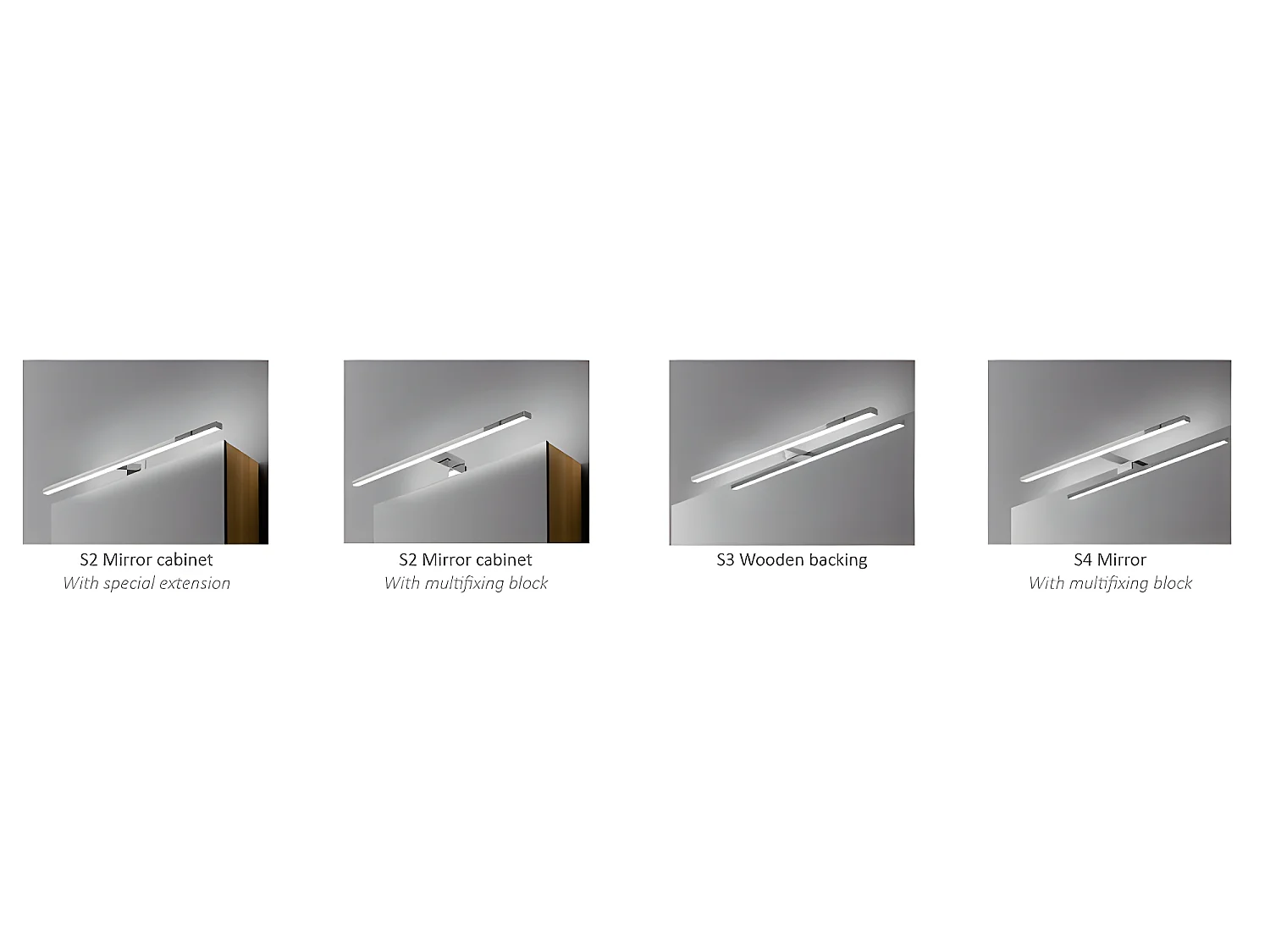 Celia 10W 710lm 5700K aluminium en ABS rechthoekige zilveren IP44 badkamerlamp