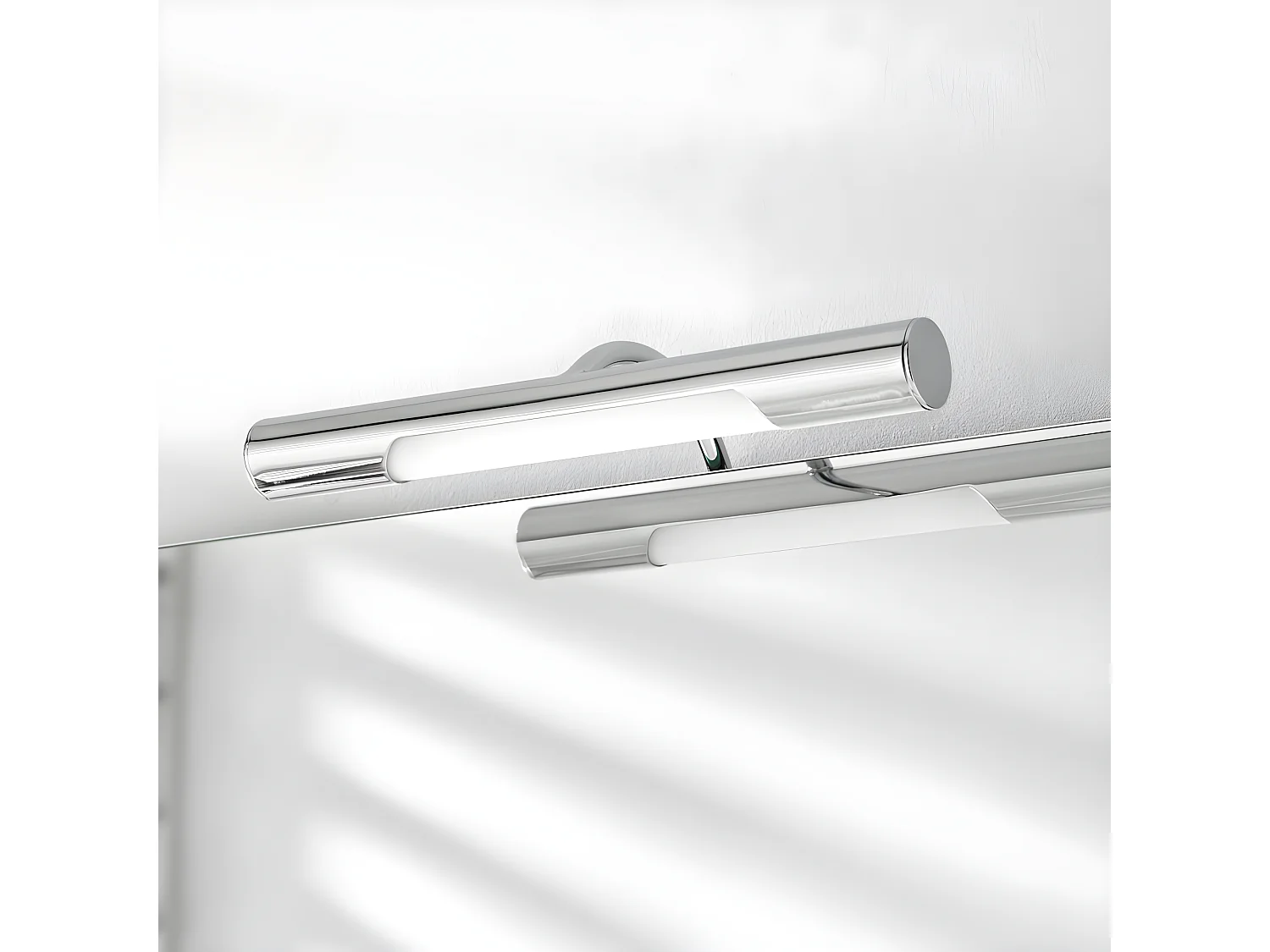 Aplique de baño LED Andrea 5W cilíndrico de acero cromado 5700K