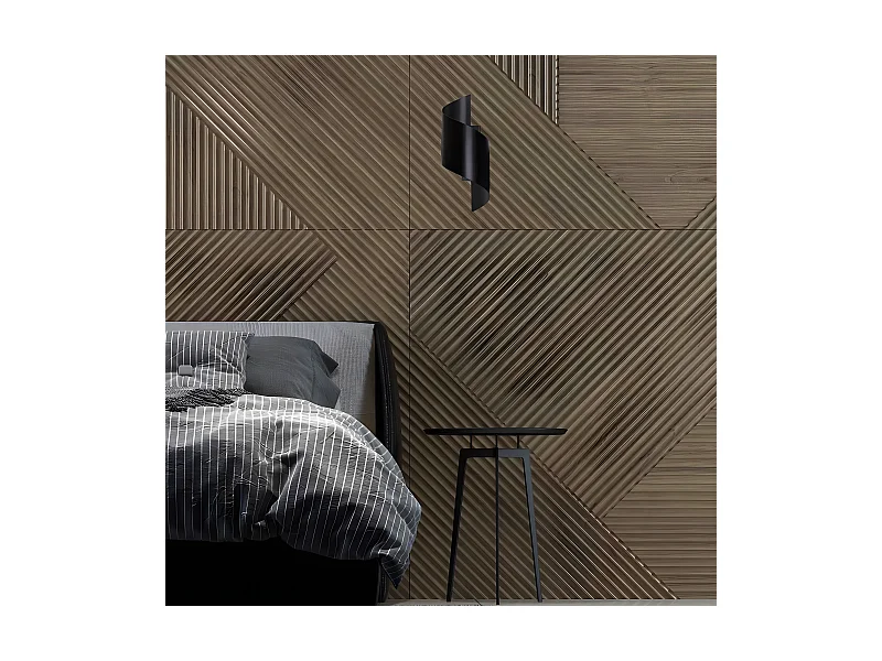 Wandleuchte Snape im modernen Stil mit schwarzer Spiralstruktur 1xG9