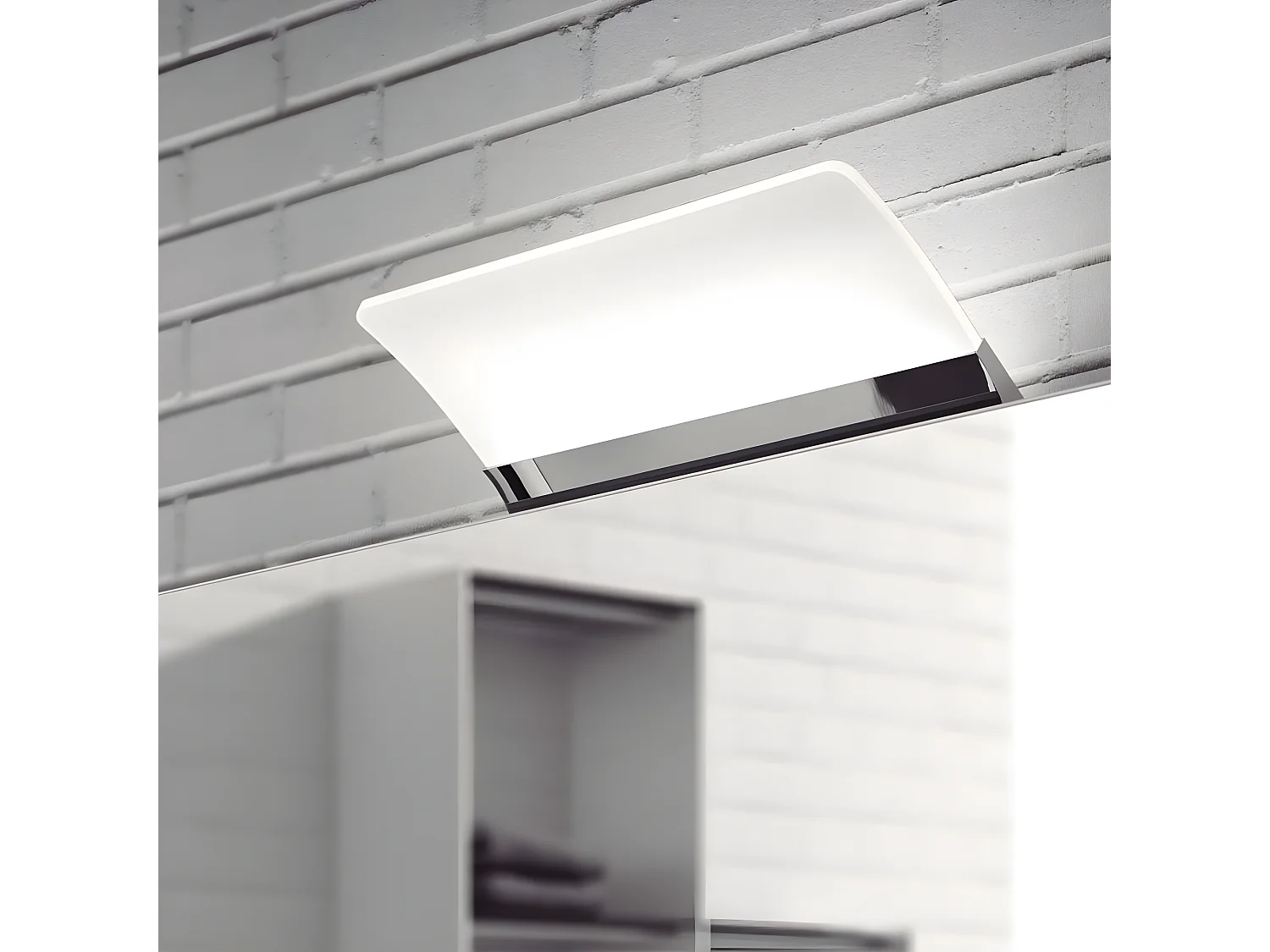 Aplique de baño LED Angela 3W 240lm 5700K apto para fijar a la madera o cristal