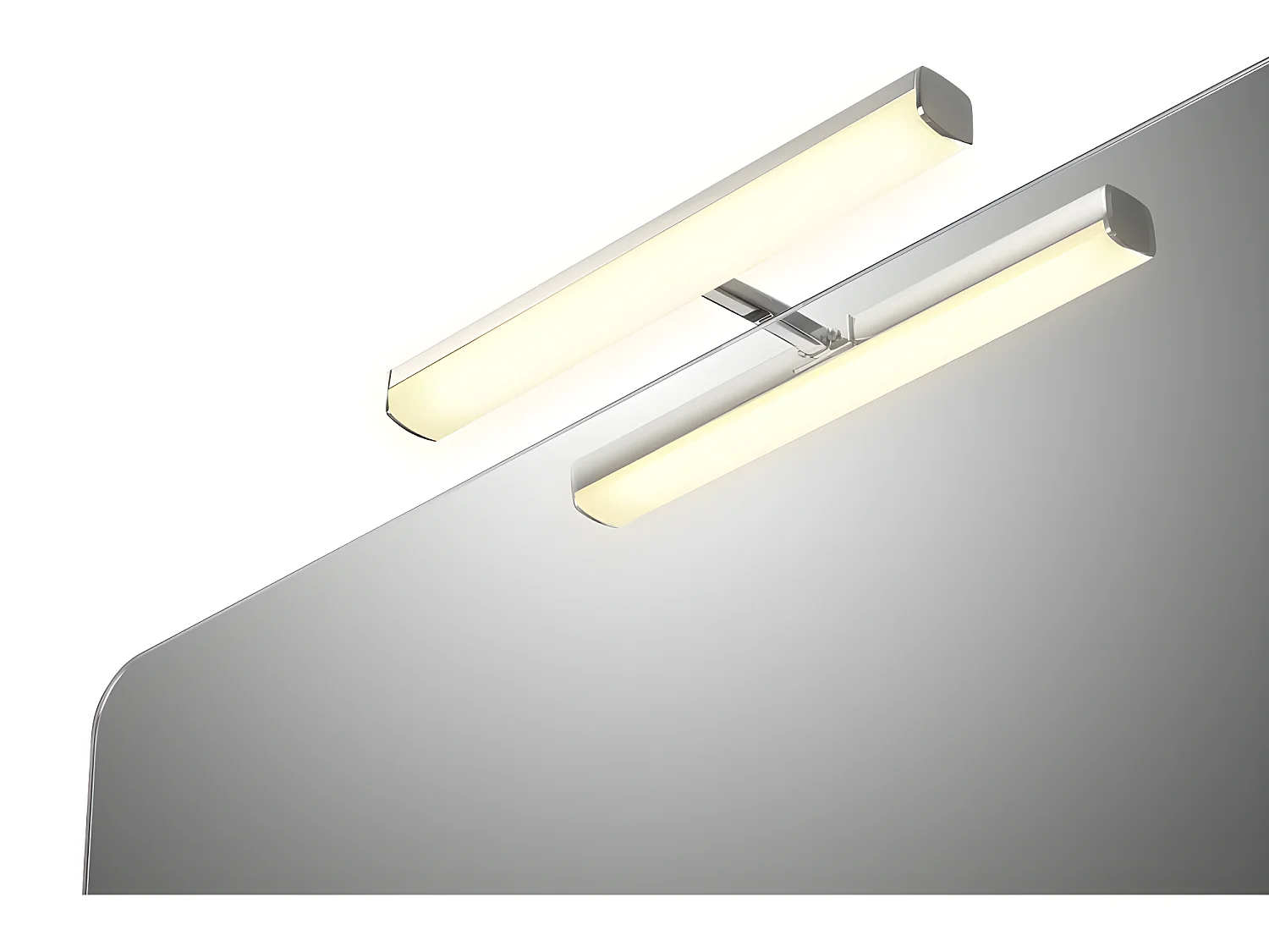 Aplique de baño LED Ruth 6W 412lm 5500K con estructura rectangular de aluminio IP44