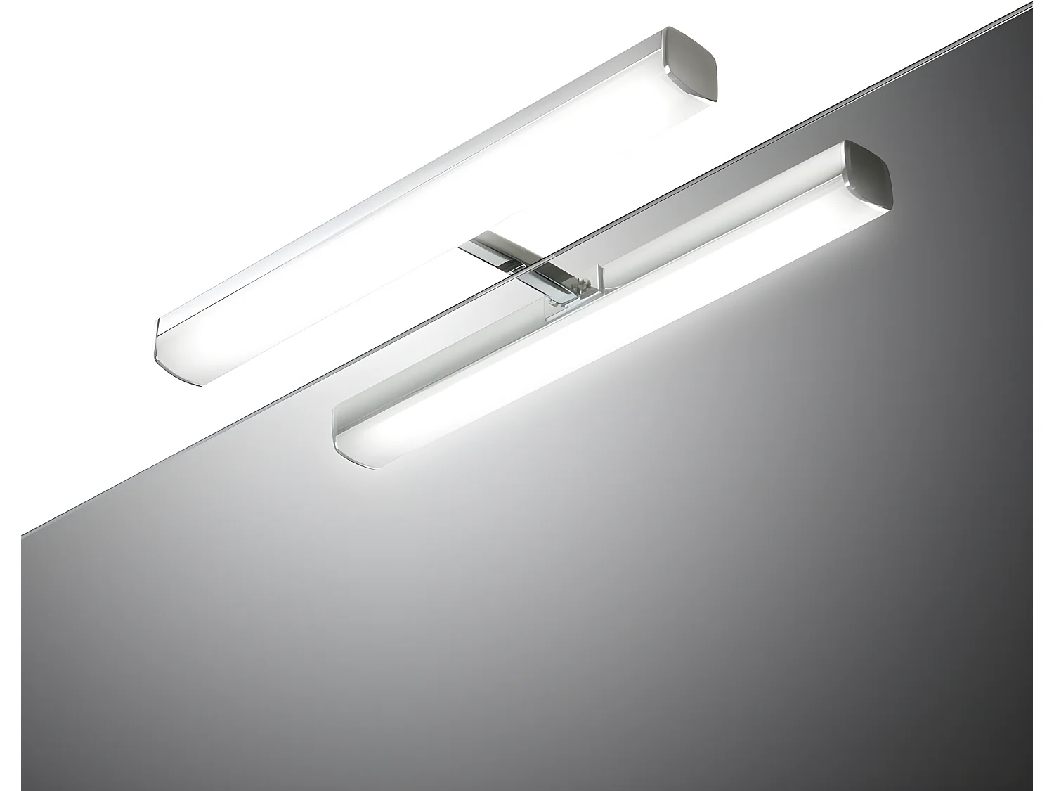 Aplique de baño LED Ruth 6W 412lm 5500K con estructura rectangular de aluminio IP44