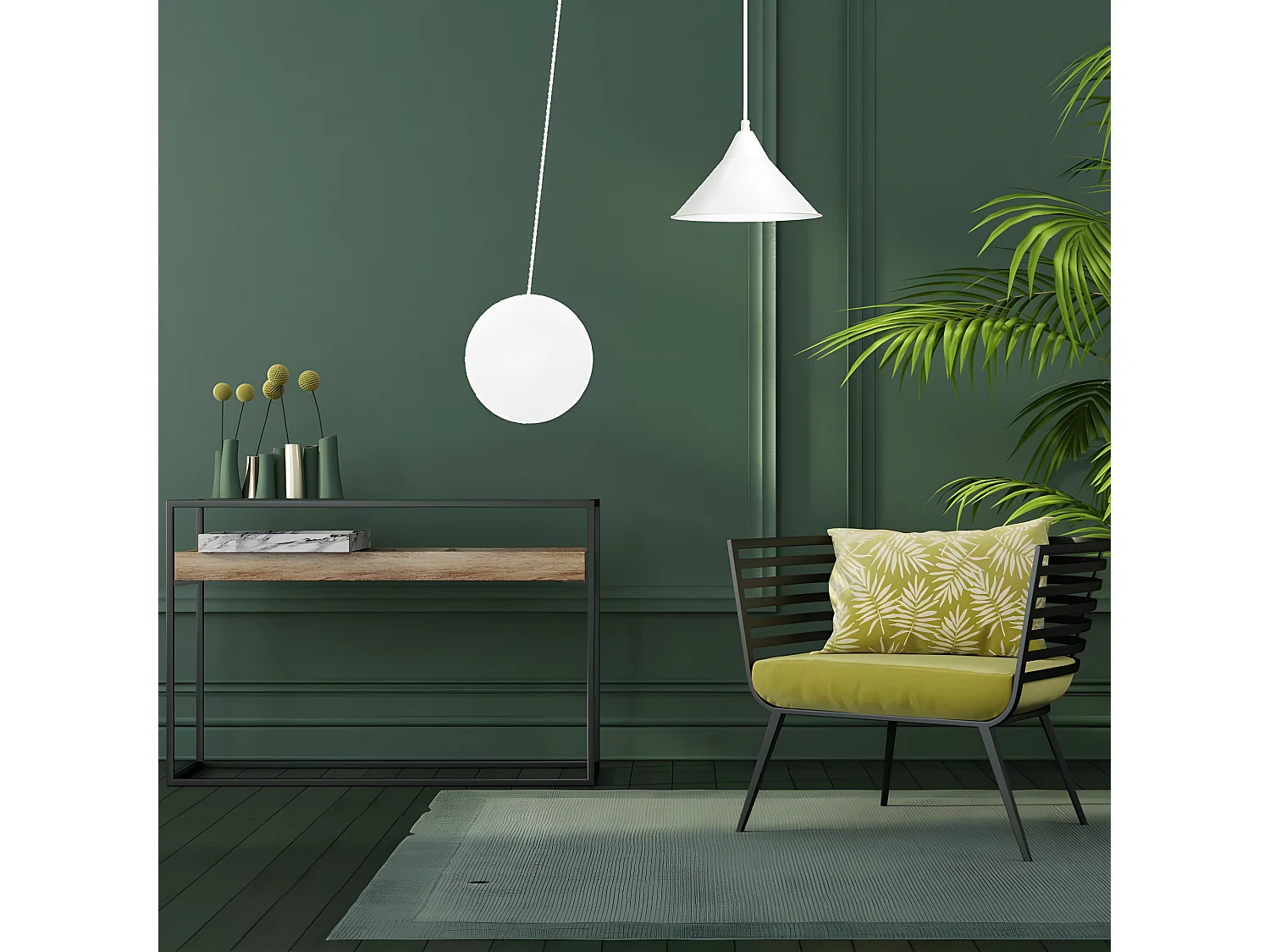 Candeeiro de parede branco estilo moderno Cerremo com cabo ajustável de 5 metros 1xE27