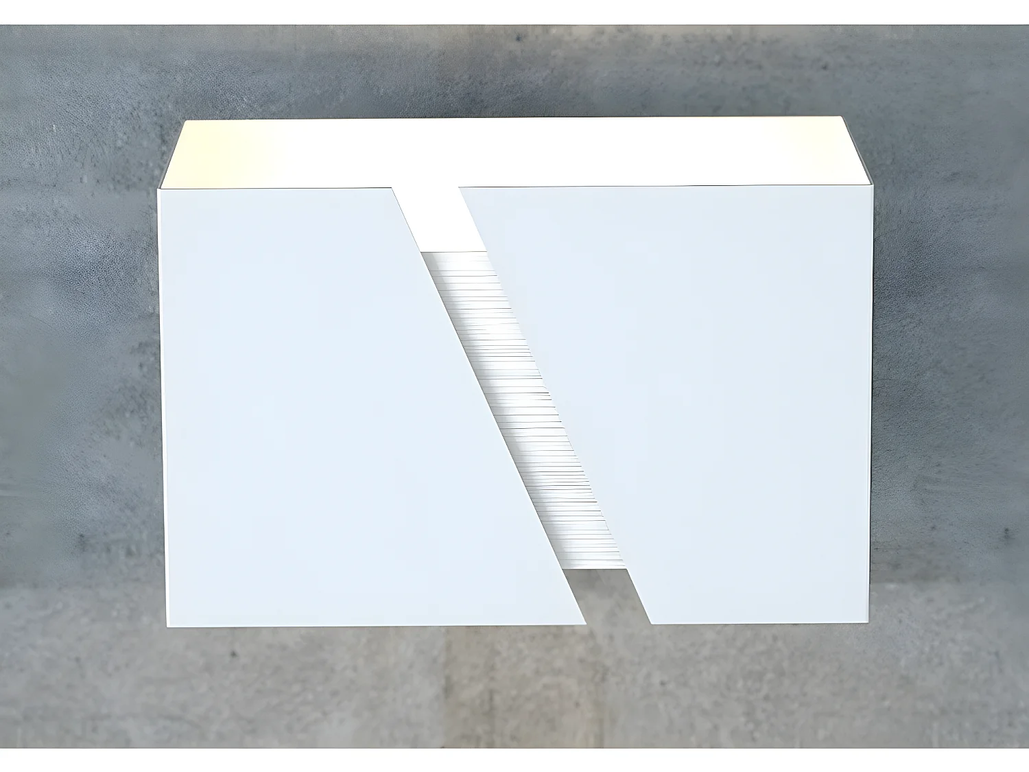 Wandleuchte Limpo im modernen Stil mit weißer rechteckiger Struktur 1xG9