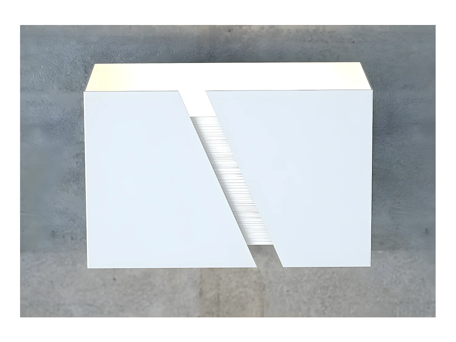 Applique Limpo style moderne avec structure rectangulaire blanche 1xG9