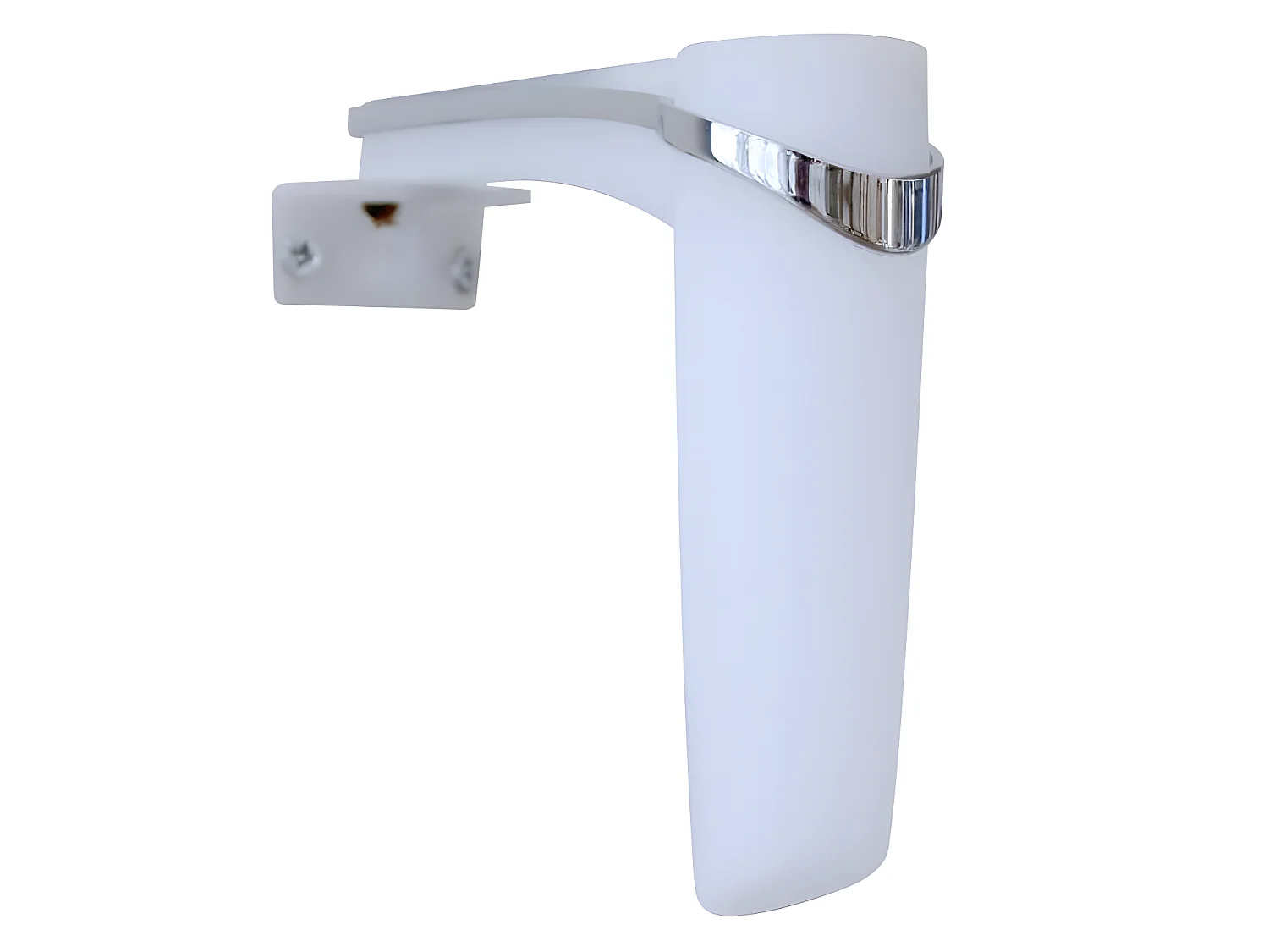 Aplique de baño LED Sabrina 2W 140lm 4000K cilíndrico de ABS blanco y cromo IP44