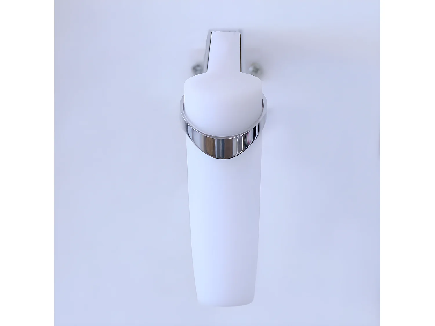 Aplique de baño LED Sabrina 2W 140lm 4000K cilíndrico de ABS blanco y cromo IP44