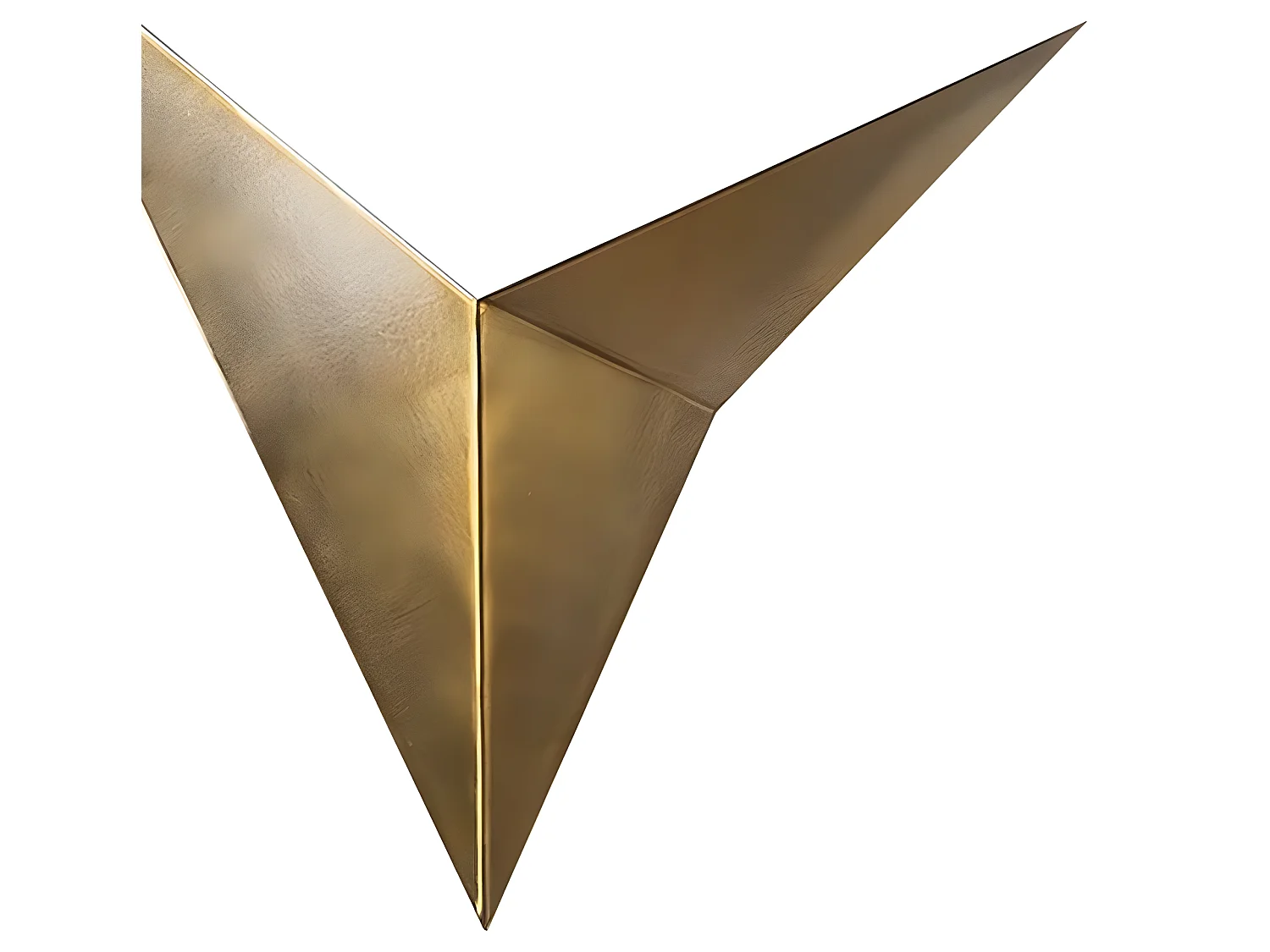 Wandleuchte Dove aus Metall im minimalistischen Stil in Vintage-Gold 1xG9