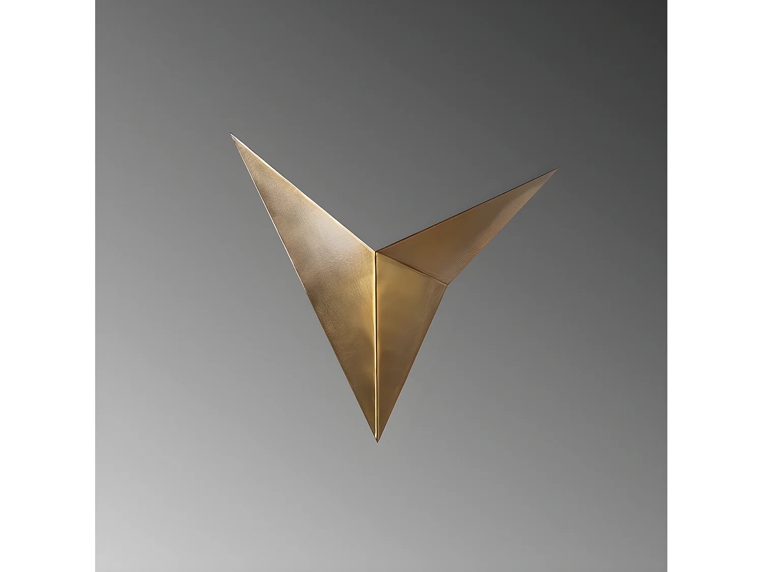 Wandleuchte Dove aus Metall im minimalistischen Stil in Vintage-Gold 1xG9