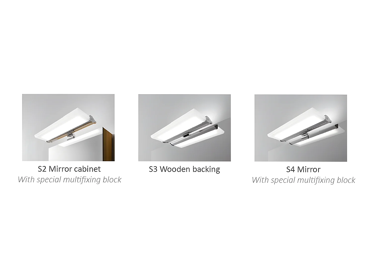 Applique de salle de bain LED Daniela 6W 410lm 5300K rectangulaire en aluminium IP44