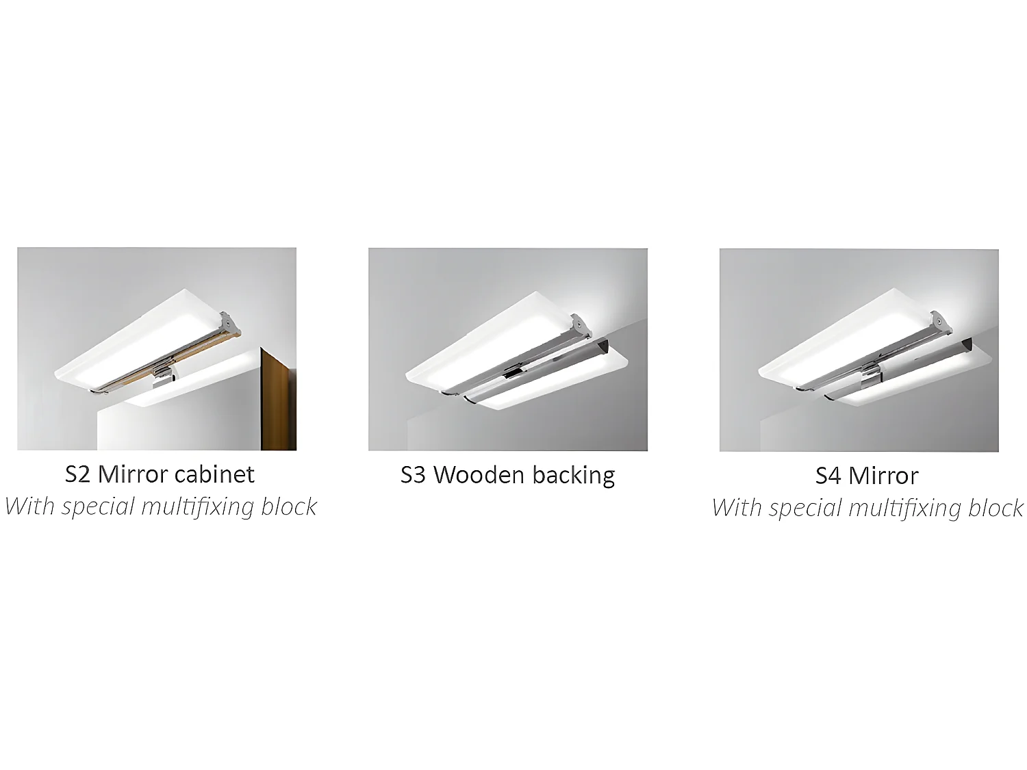 Applique de salle de bain LED Daniela 6W 410lm 5300K rectangulaire en aluminium IP44