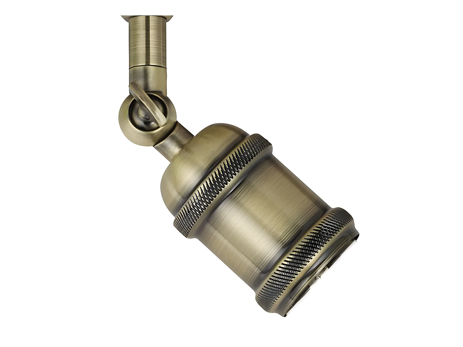 Applique centenaire style rétro vintage avec douille or antique 1xE27