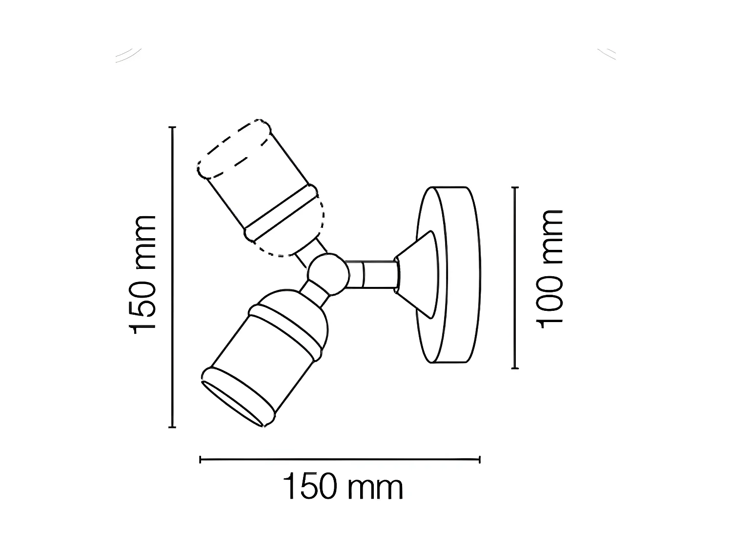 Applique centenaire style rétro vintage avec douille or antique 1xE27