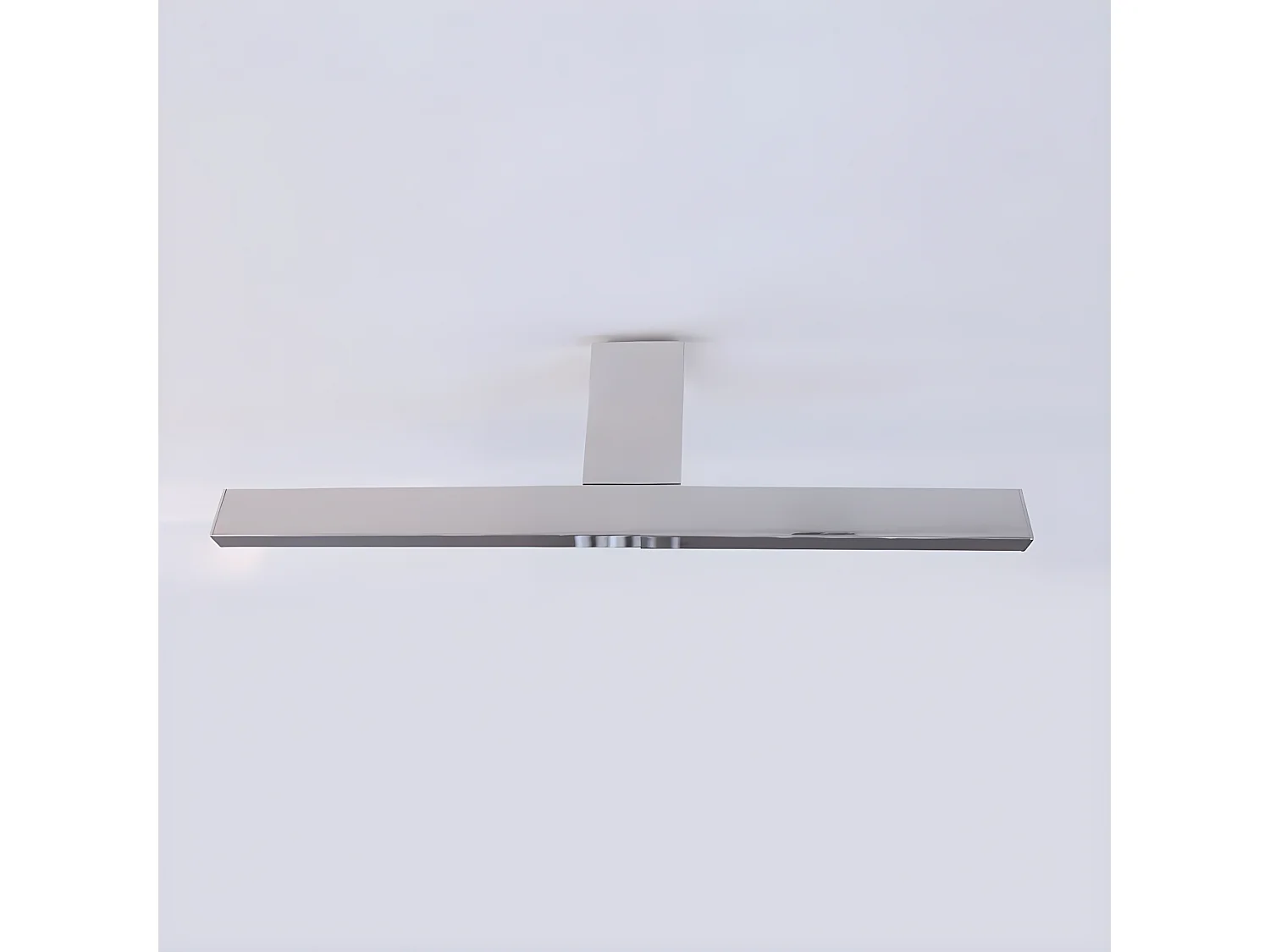 Aplique de baño LED Celia 7W 417lm 5700K de aluminio y ABS rectangular plateado IP44