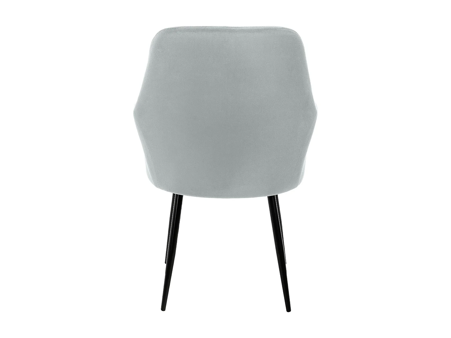 4 x Chaise salle à manger fauteuil bureau avec accoudoirs assise en velours gris