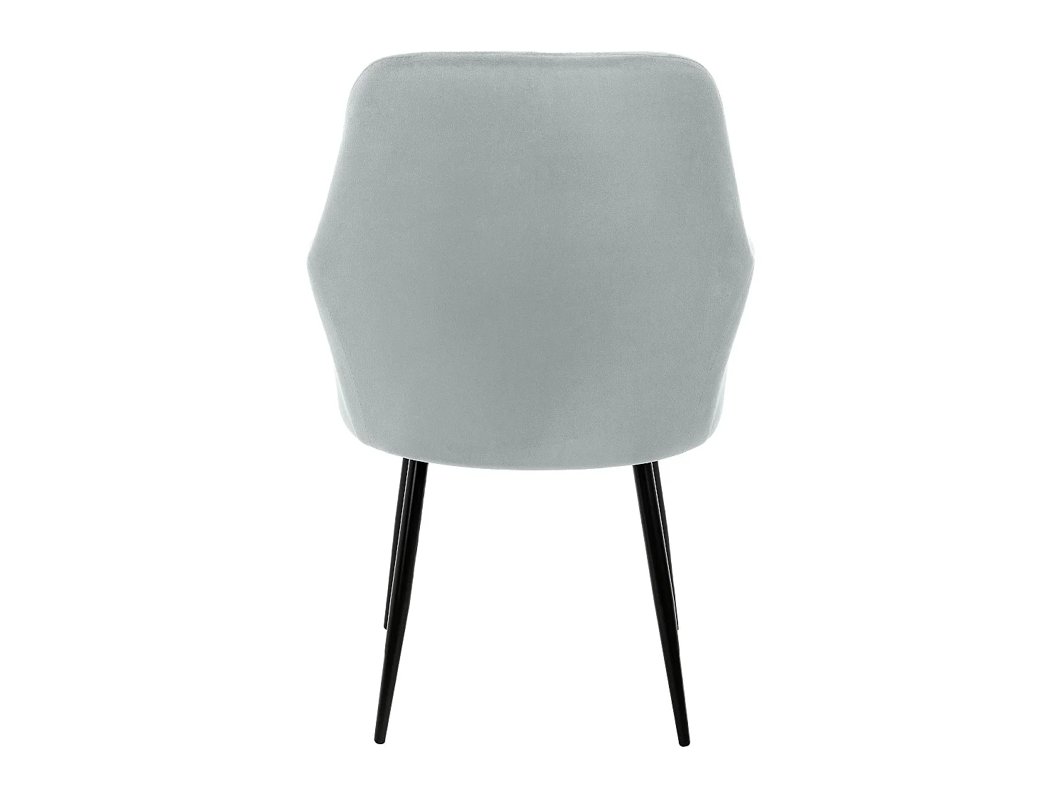 4x Sillón mueble de comedor oficina gris asientos sofá retro tapizado acolchado