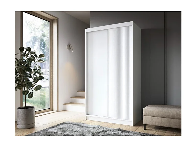 Armadio Biancco Basic (120cm)/Bianco/In Magazzino