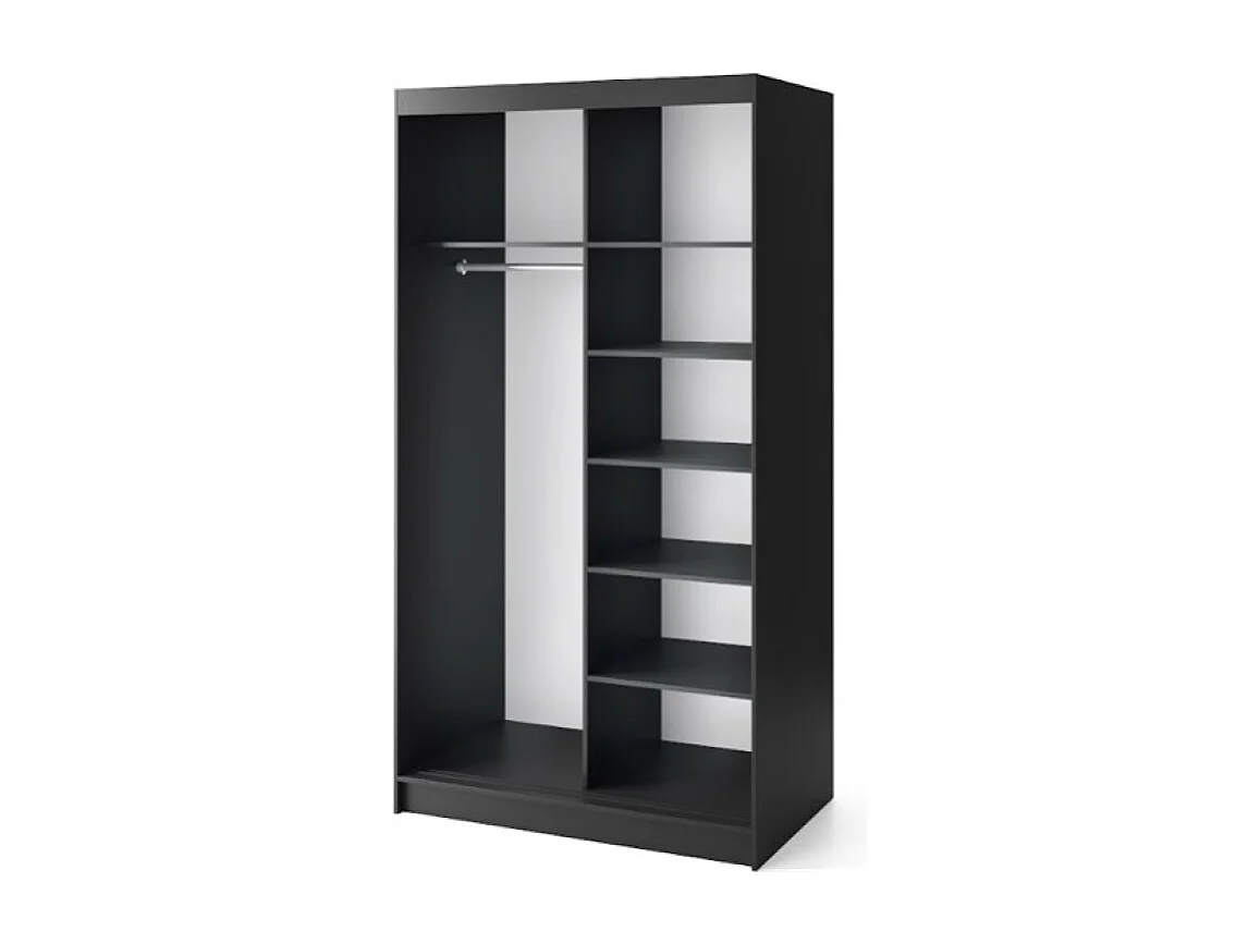 Kleiderschrank Artinero (120cm)/Braun/An Lager