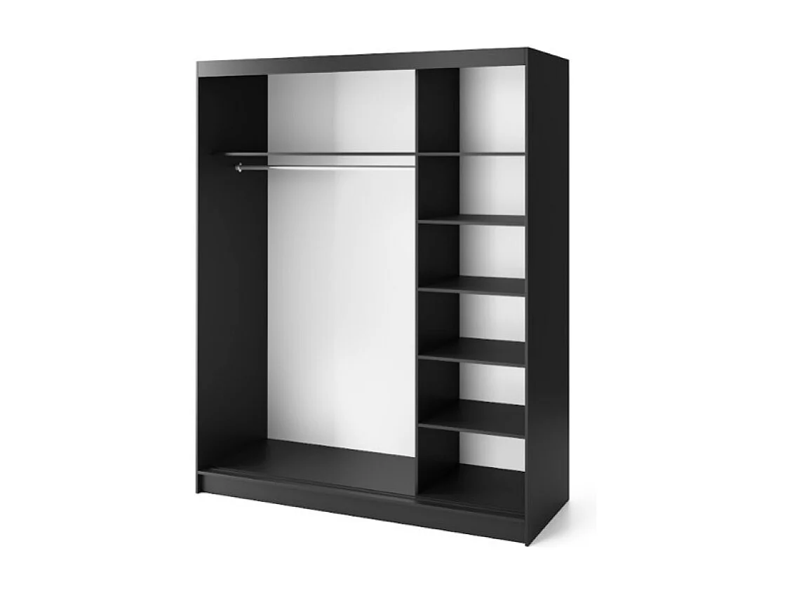 Armadio Artinero Basic XL (180cm)/Nero&Marrone/In Magazzino