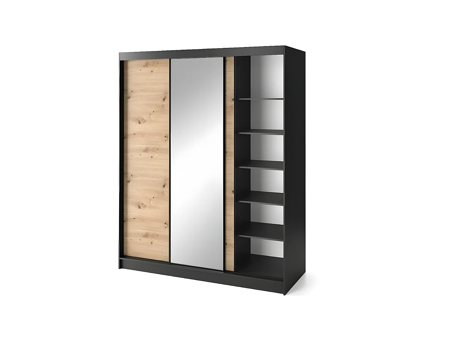 Penderie Artinero XL (180cm)/Marron&Noir/En stock